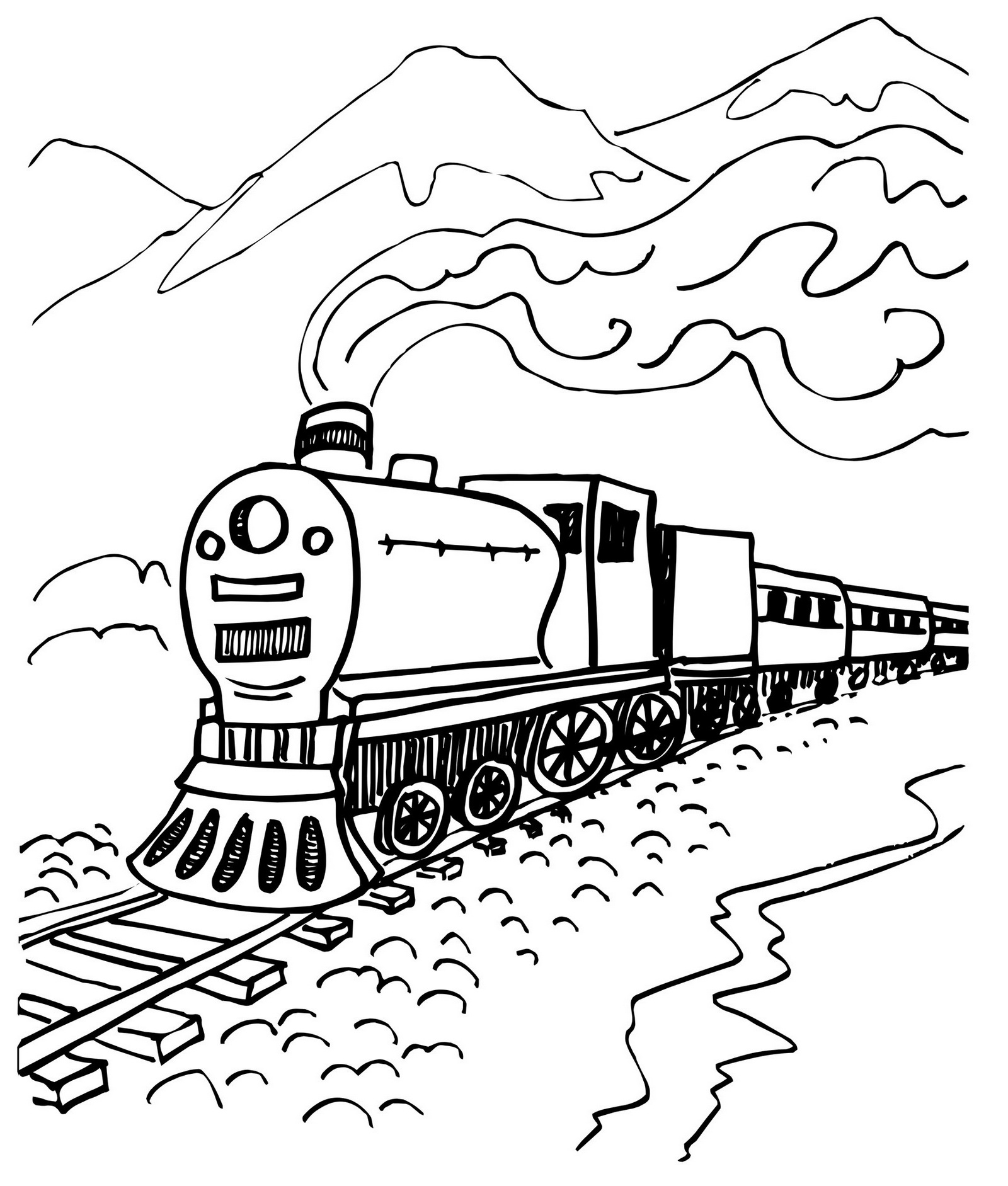11 Amazing Steam Train Coloring Pages For Boys Coloring Pages