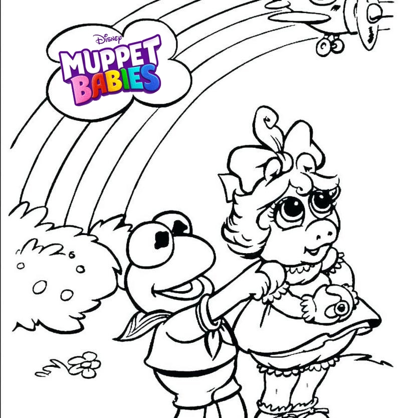 11 Cute Muppet Babies Coloring Pages For Kids Coloring Pages