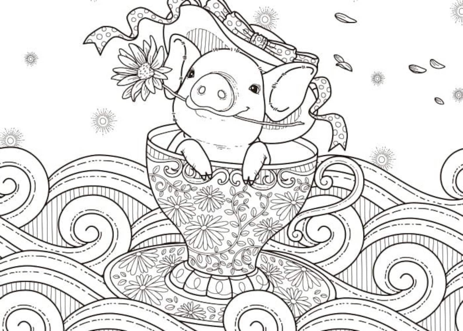 11 Happy Coloring Pages Printable Etsy