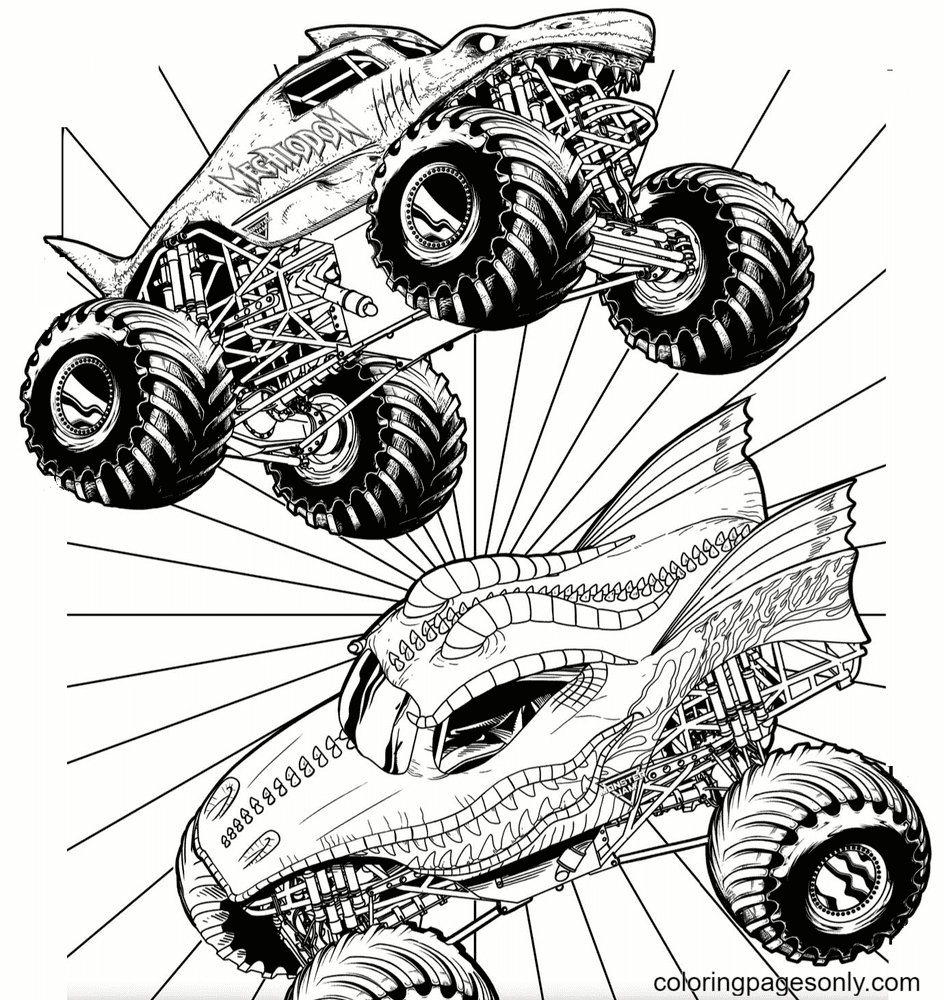 Monster Trucks Coloring Pages