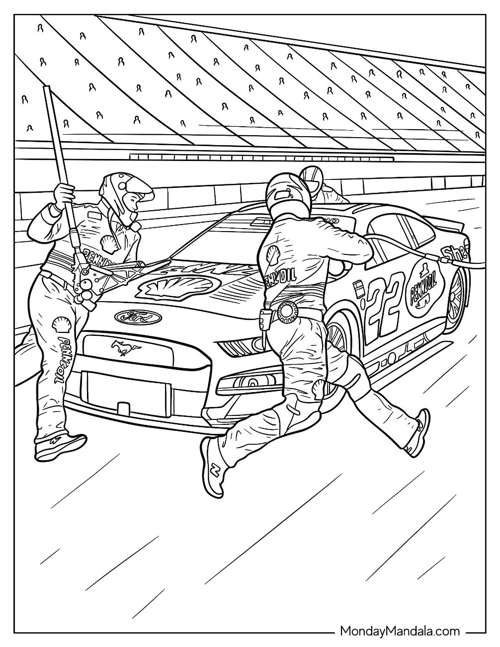 Nascar Coloring Pages