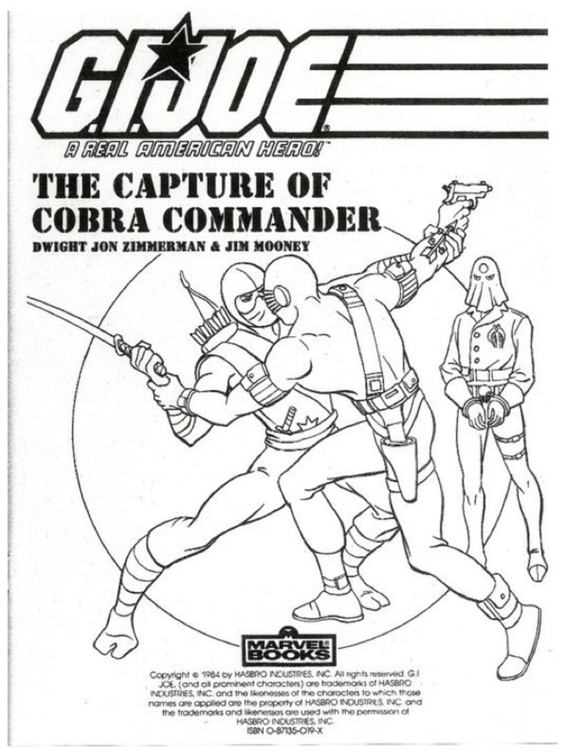 1984 GI Joe Coloring Book Pdf Digital File Download Etsy