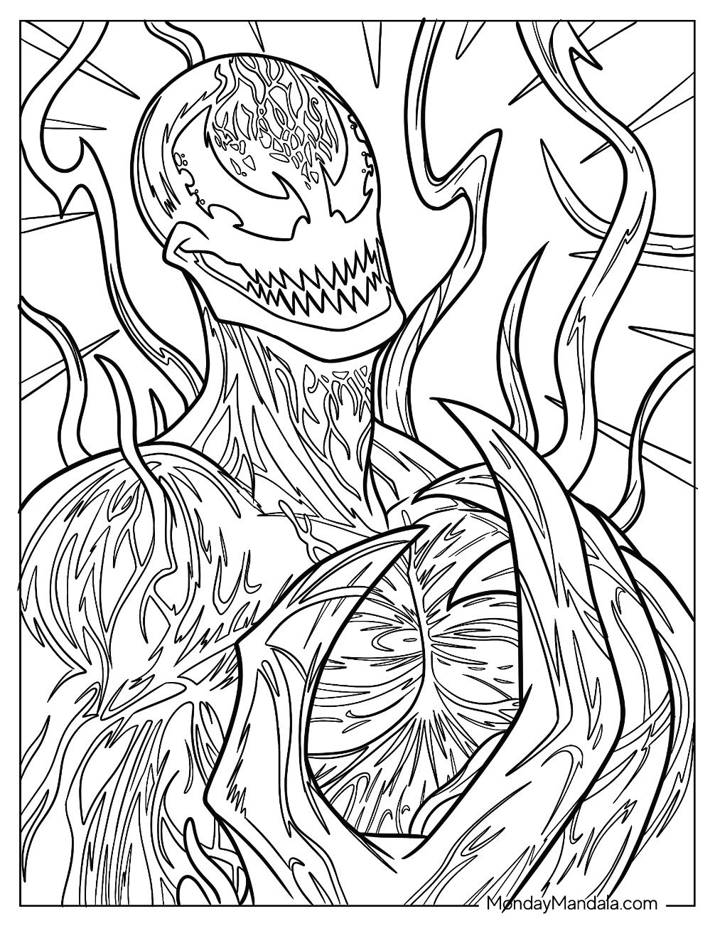 20 Carnage Coloring Pages Free PDF Printables