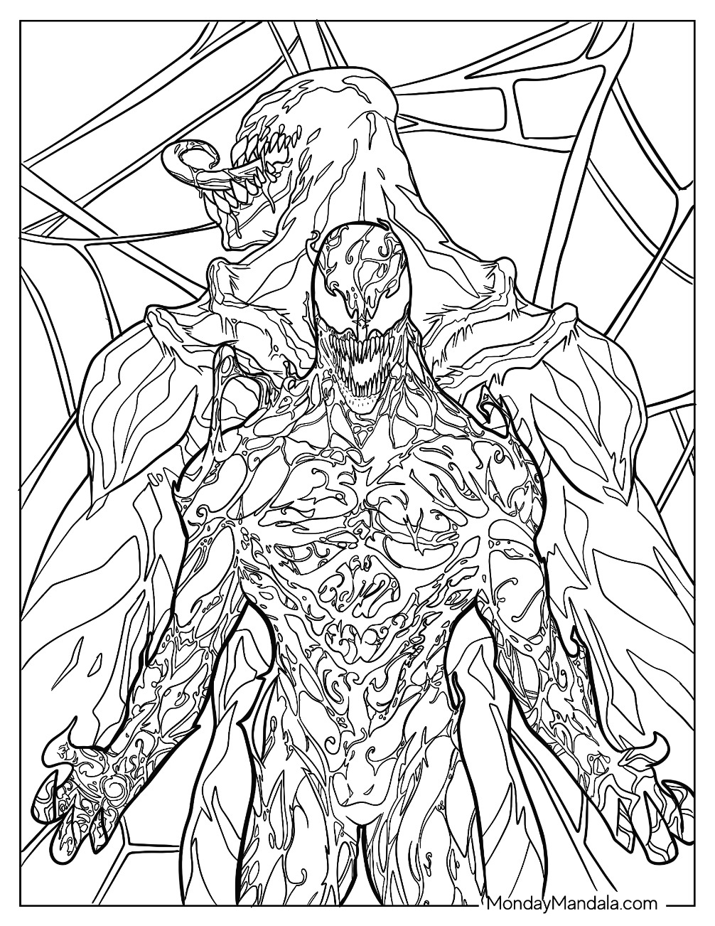 20 Carnage Coloring Pages Free PDF Printables