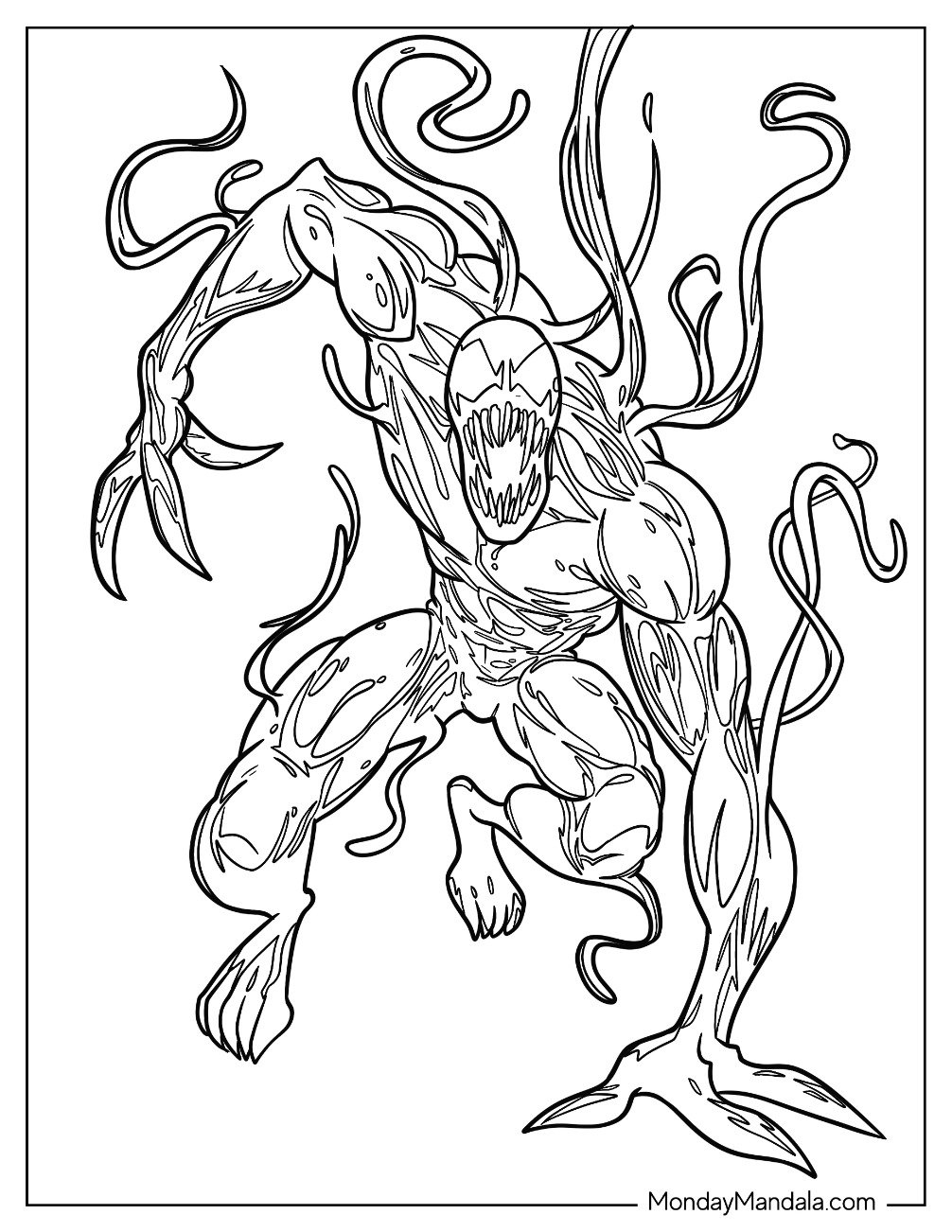 20 Carnage Coloring Pages Free PDF Printables