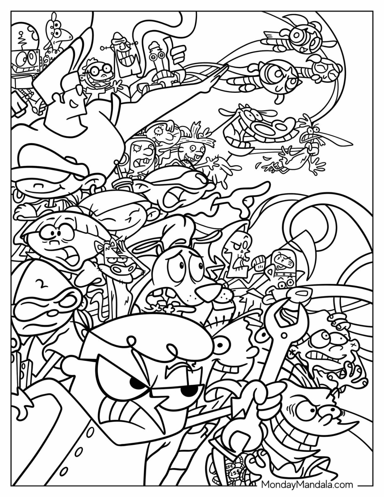 20 Cartoon Network Coloring Pages Free PDF Printables