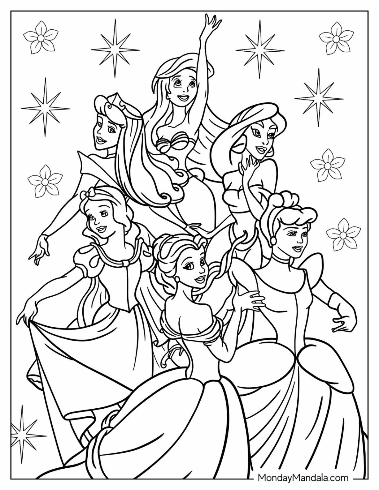 20 Disney Coloring Pages For Adults Free PDF Printables