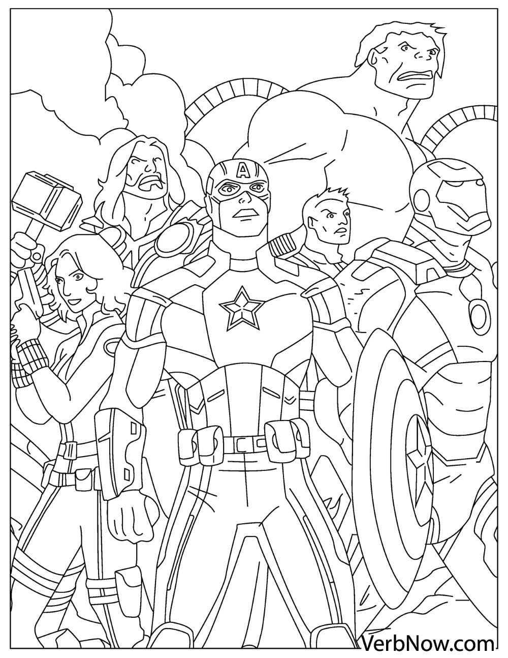 20 Free Printable Marvel Coloring Pages Everfreecoloringcom Avengers Coloring Pages Best