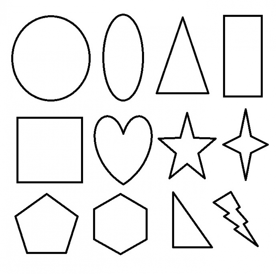 20 Free Printable Shapes Coloring Pages EverFreeColoring