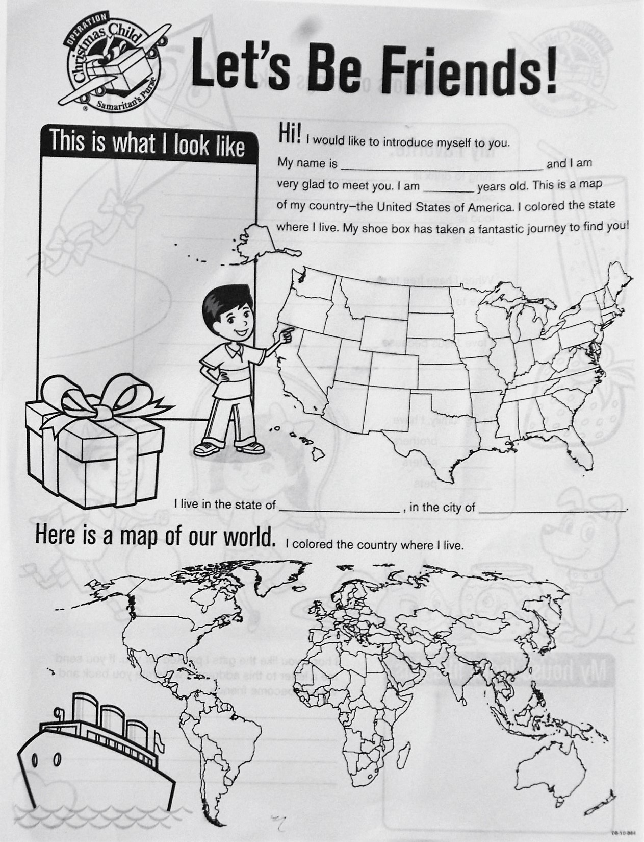21 Best Operation Christmas Child Coloring Pages Home Family Style And Art Ideas