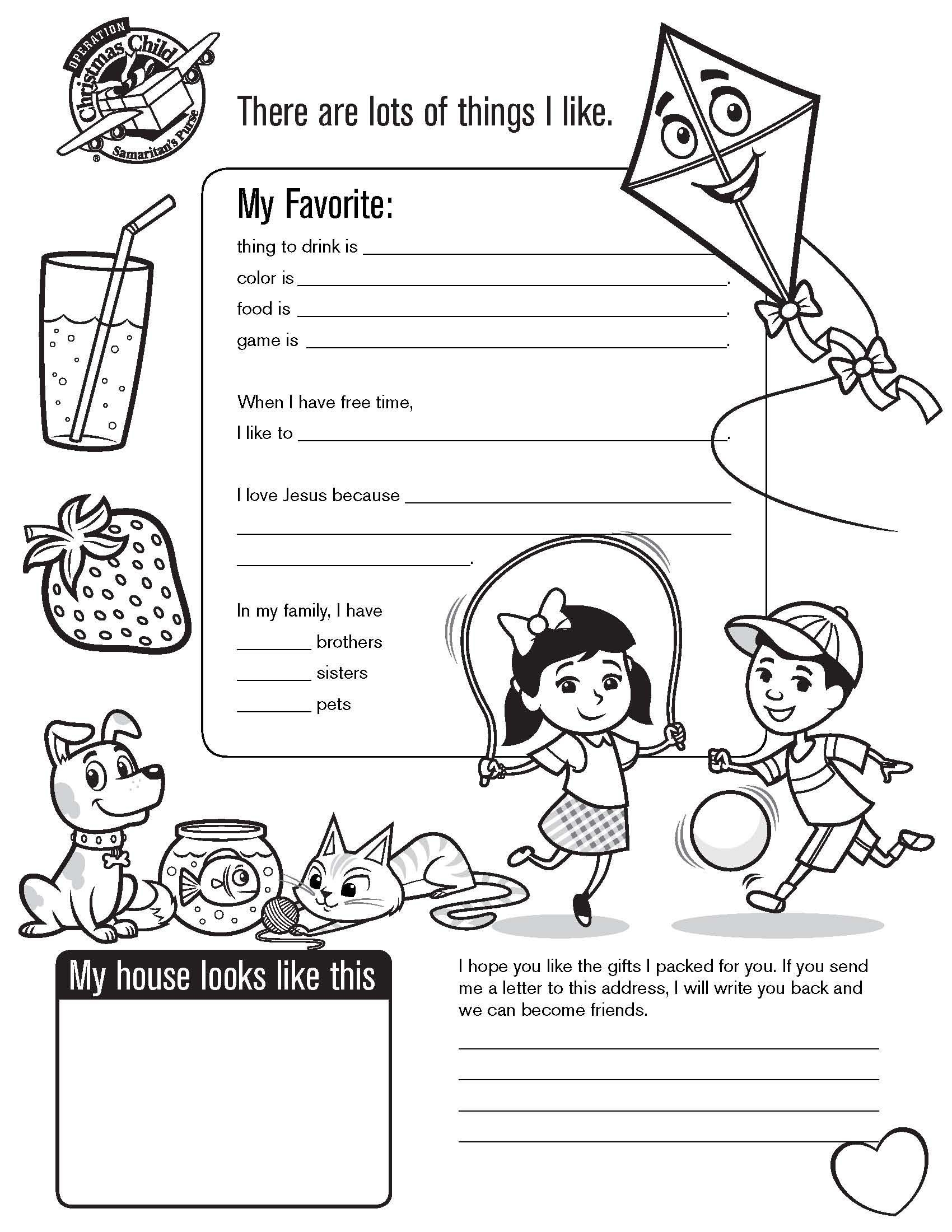 21 Ideas For Operation Christmas Child Coloring Pages Home Family Style And Art Ideas