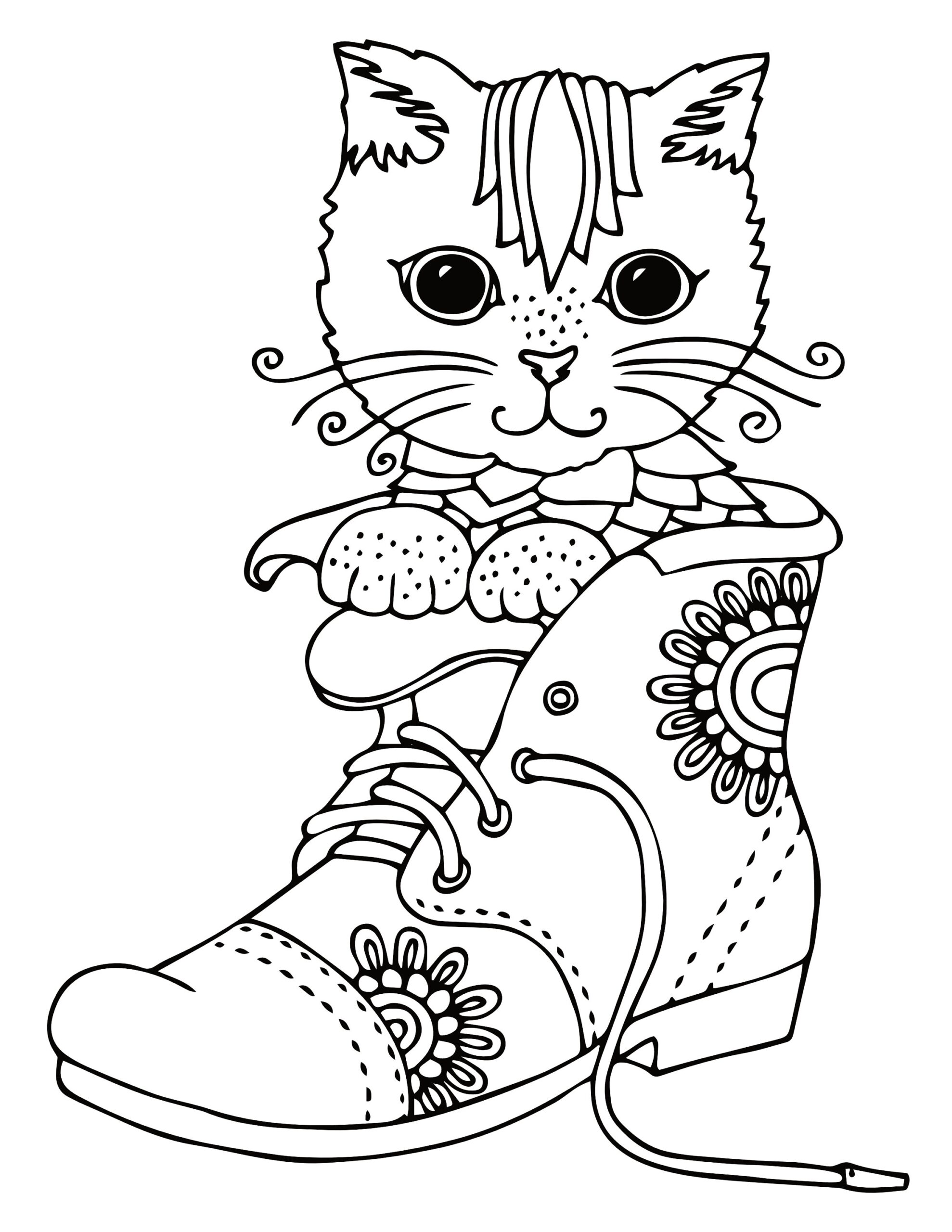 21 Printable Kitten Coloring Pages Cute Adorable Kitten Coloring Sheets For Kids And Adults
