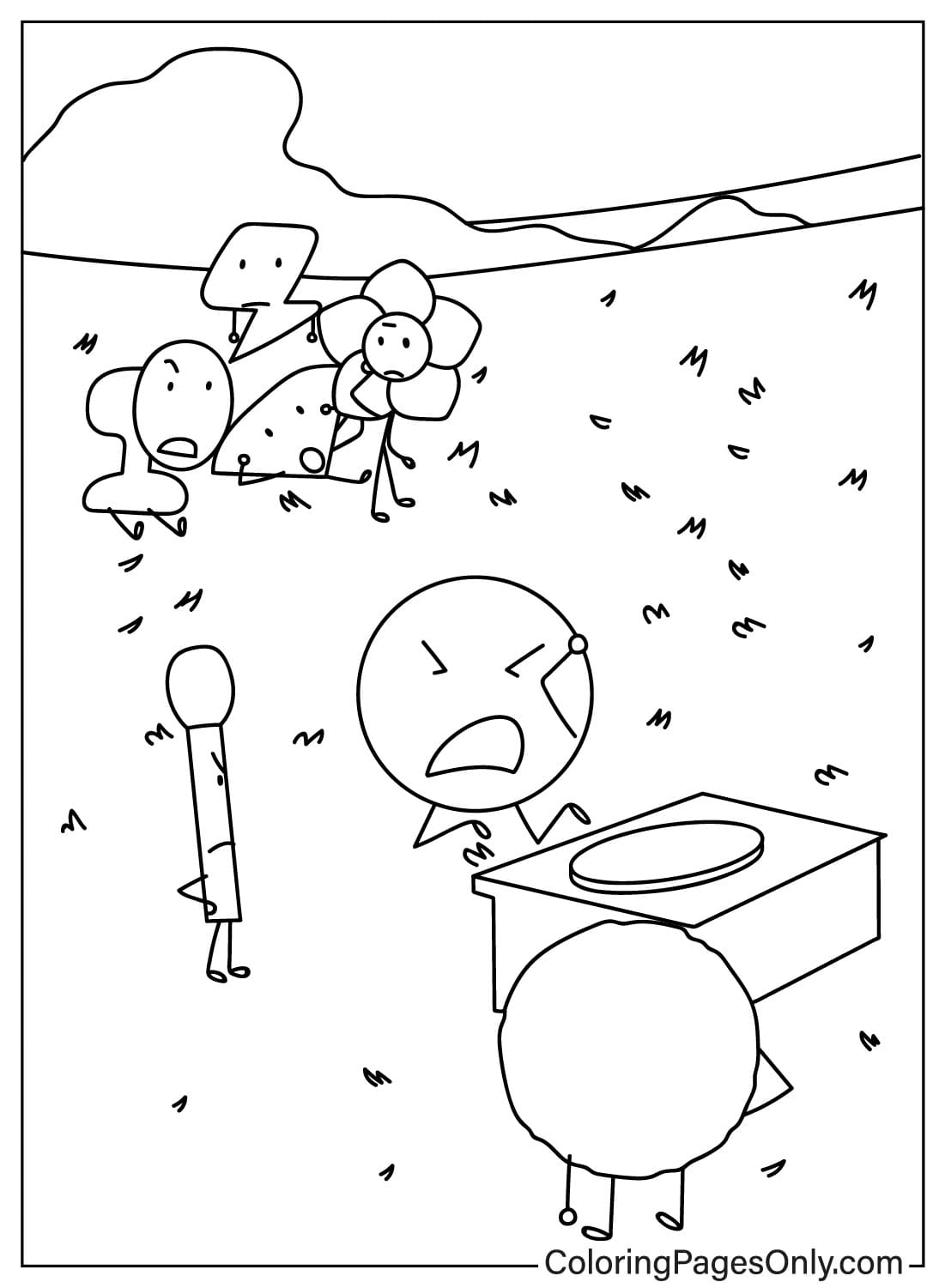 22 Battle For Dream Island Coloring Pages ColoringPagesOnly