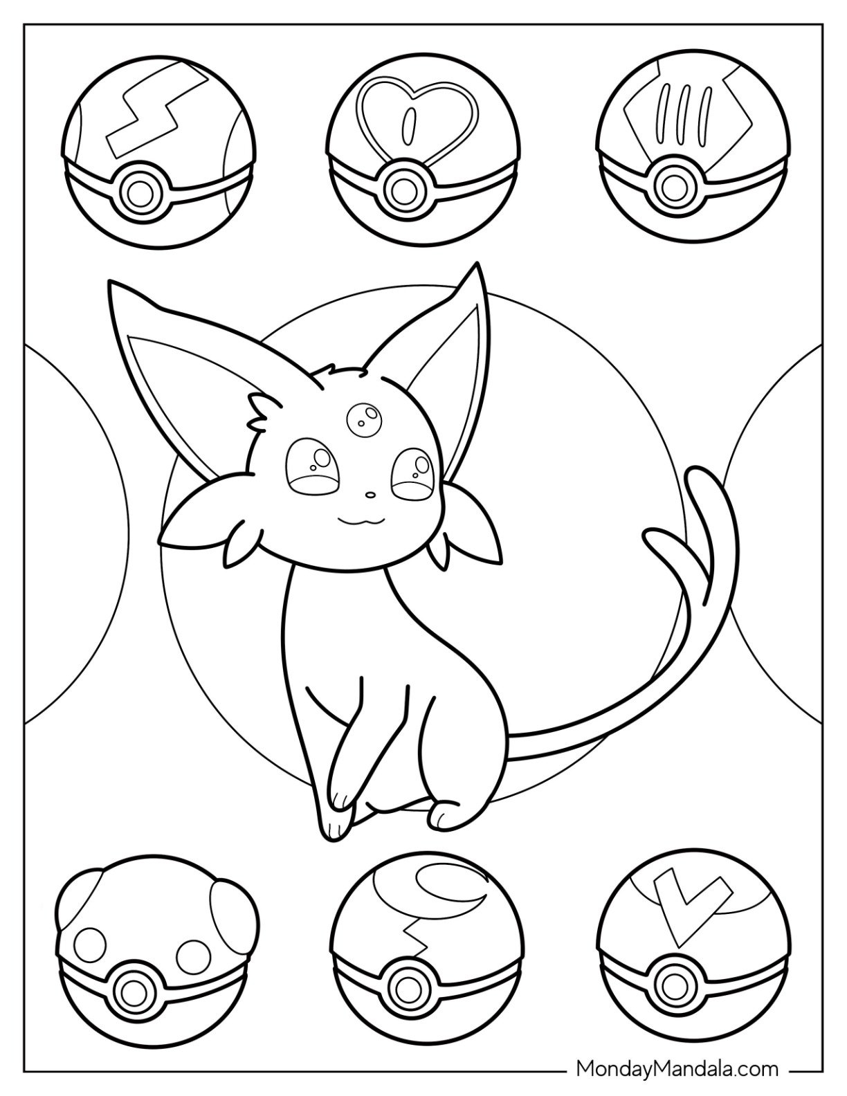 22 Espeon Coloring Pages Free PDF Printables