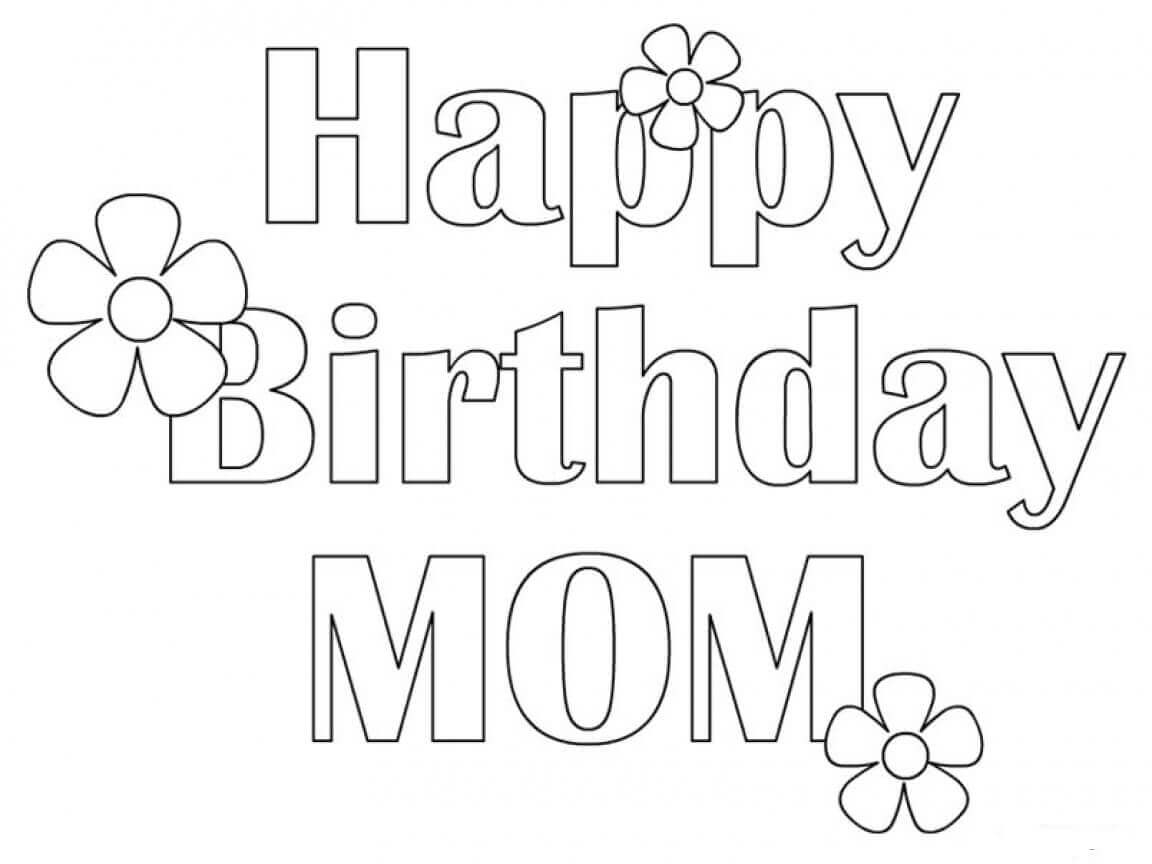 25 Free Printable Happy Birthday Coloring Pages
