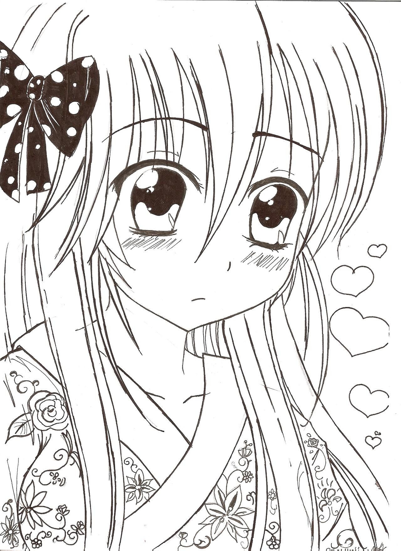 25 Ideas For Cute Anime Girls Coloring Pages Home Family Style And Art Ideas