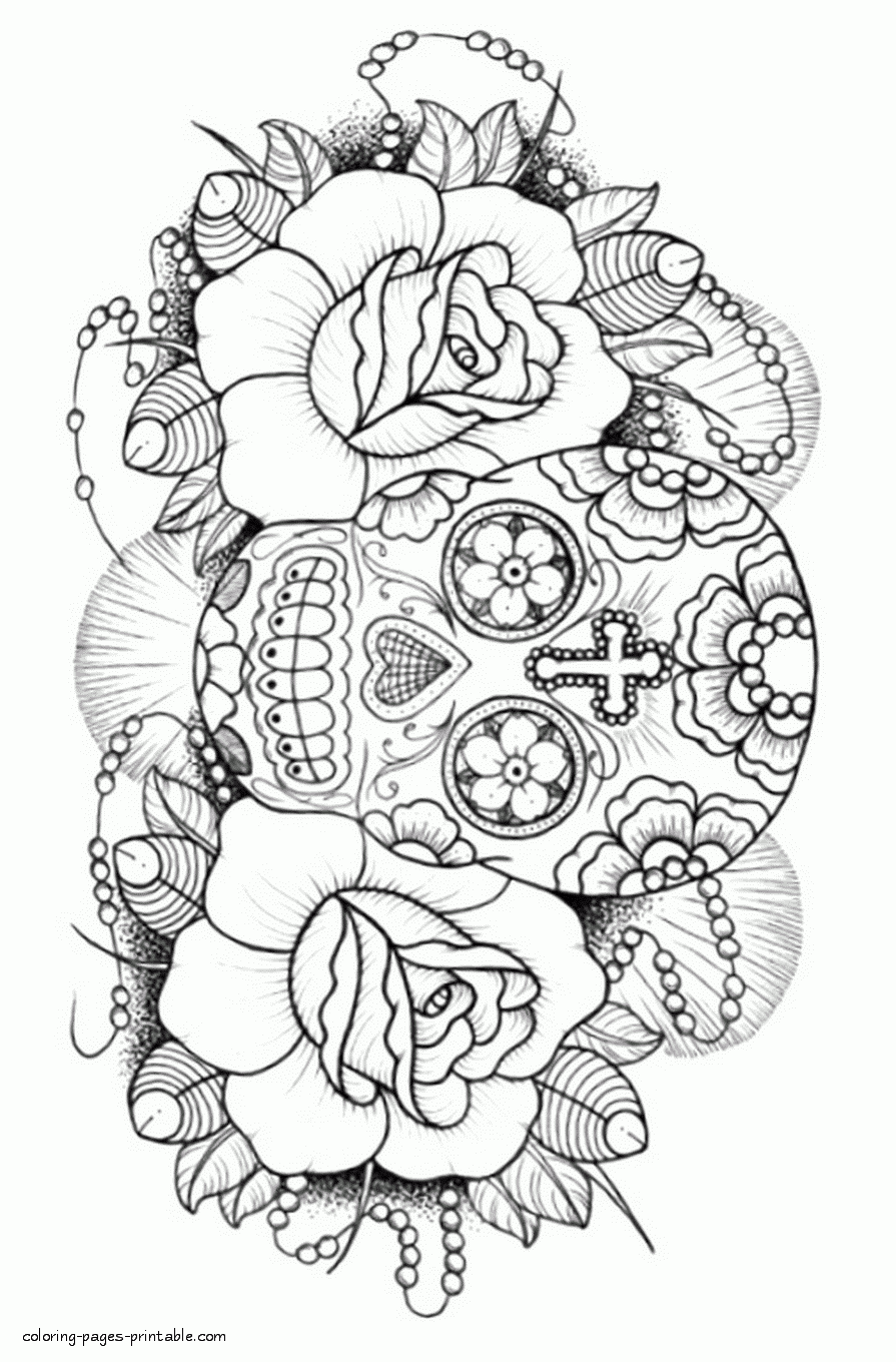 26 Best Ideas For Coloring Adult Coloring Pages Sugar Skulls