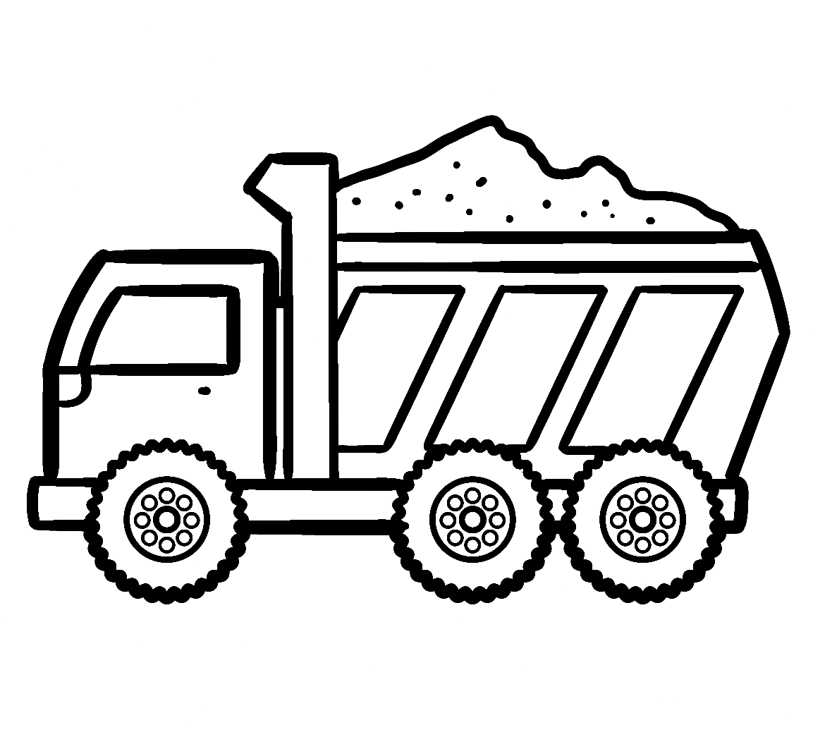 28 Dump Truck Coloring Pages ColoringPagesOnly
