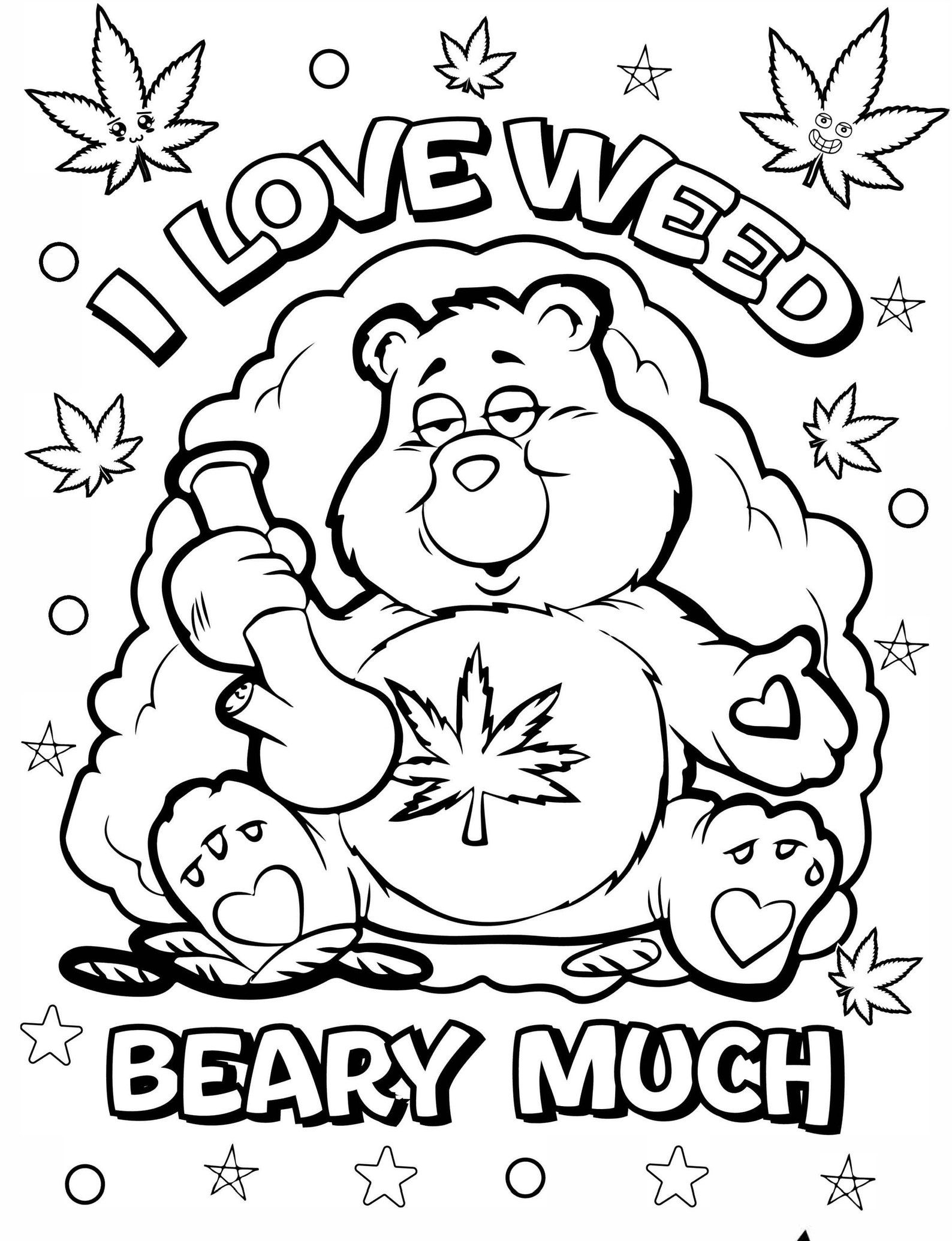 30 Funny Stoner Coloring Pages Etsy Adult Coloring Books Swear Words Words Coloring Book