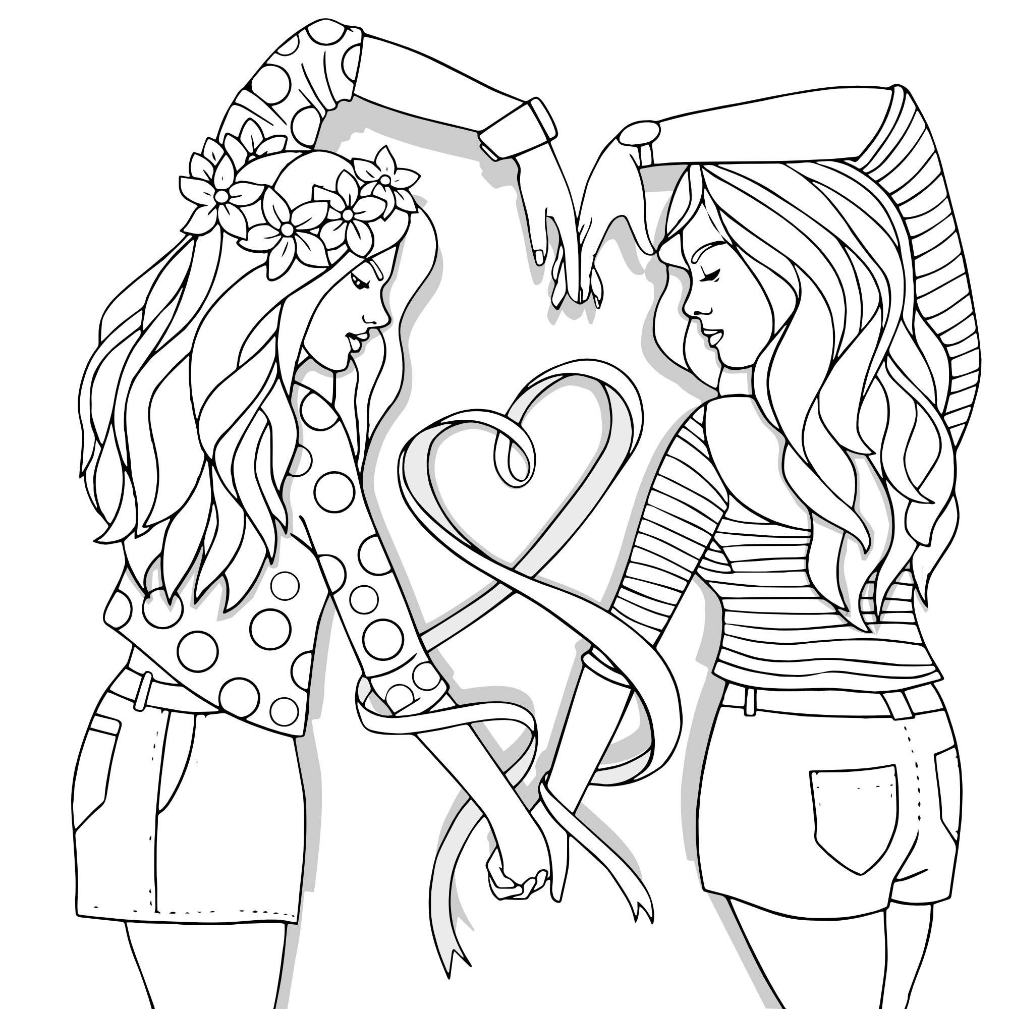 38 Best Ideas For Coloring Cute Bff Coloring Pages