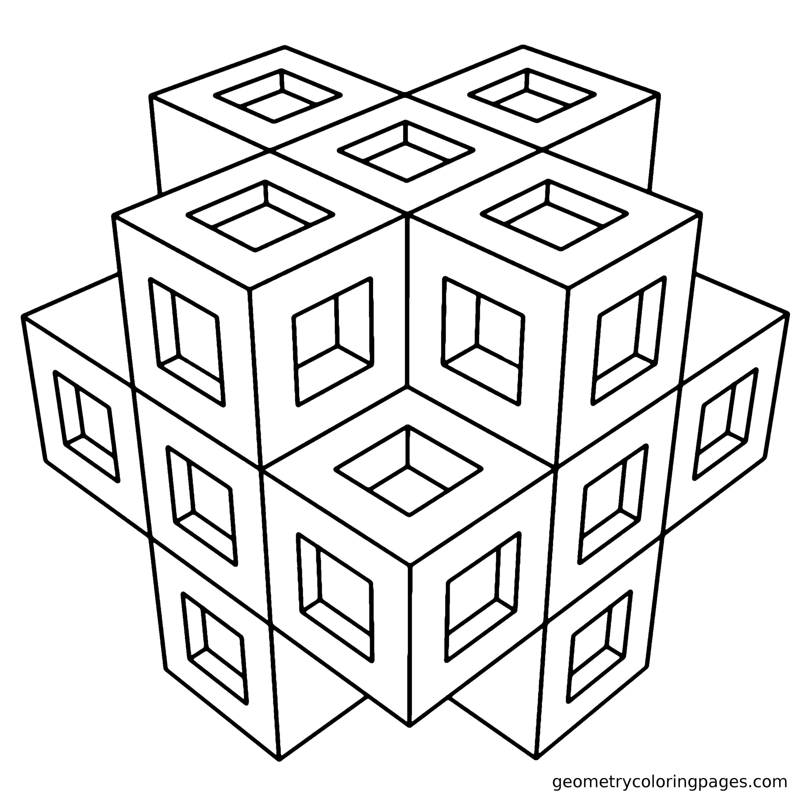 3d Coloring Pages Printable Coloring Home
