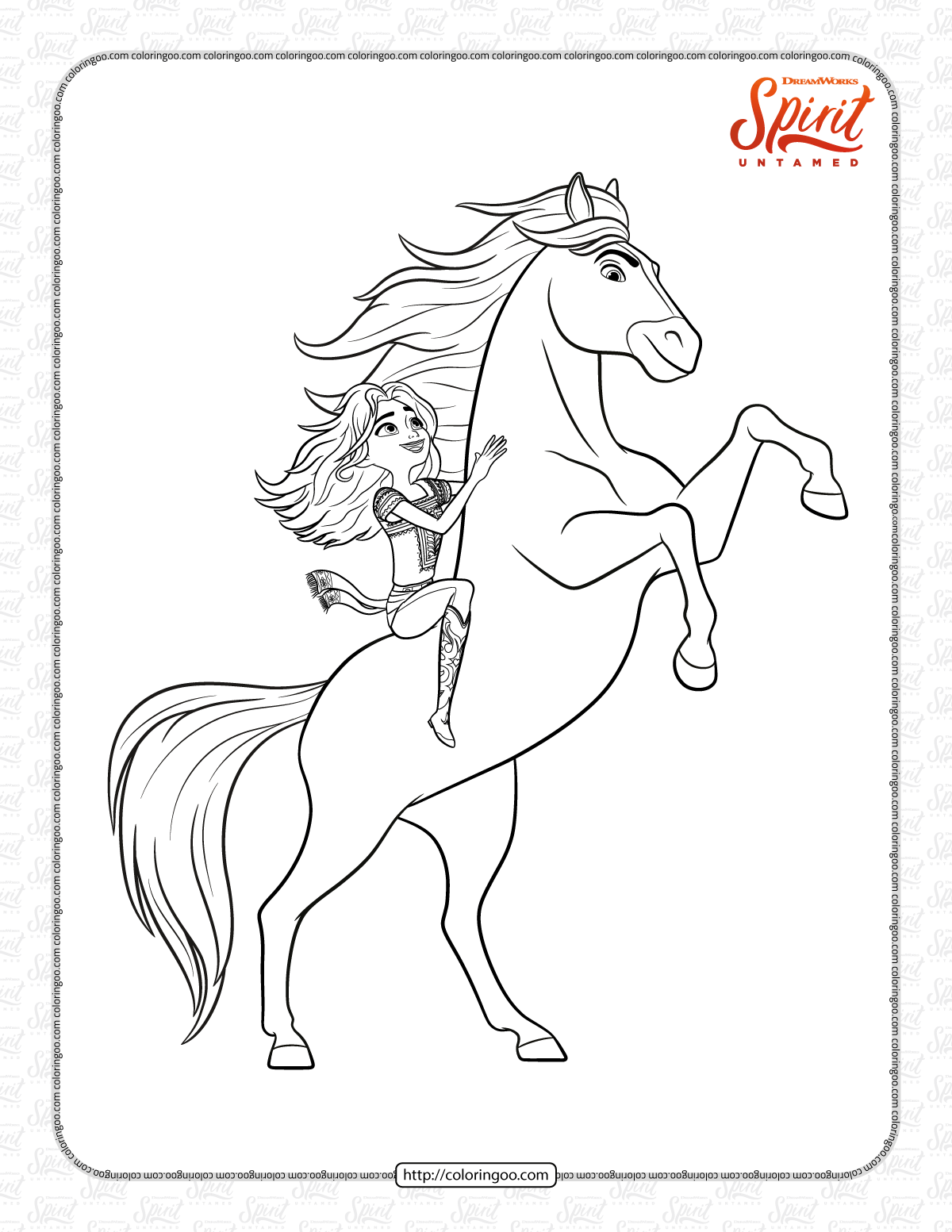 50 Best Ideas For Coloring Lucky And Spirit Coloring Pages