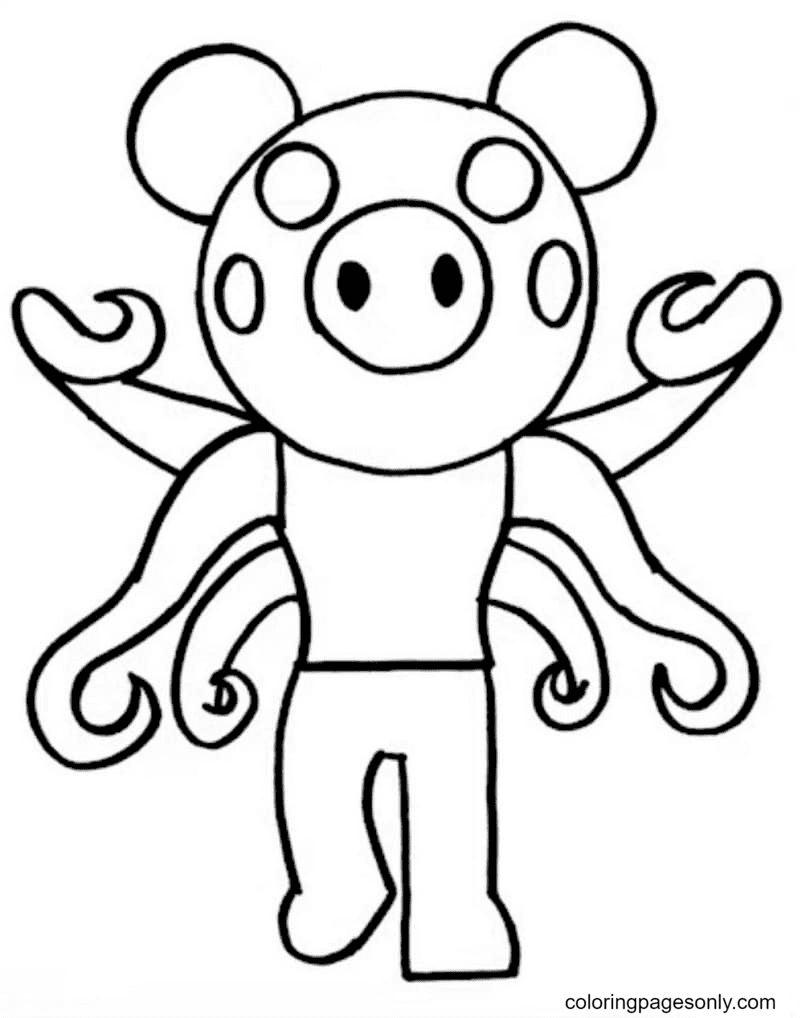 54 Piggy Coloring Pages ColoringPagesOnly