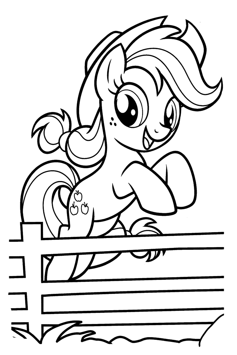 55 Applejack Coloring Pages ColoringPagesOnly