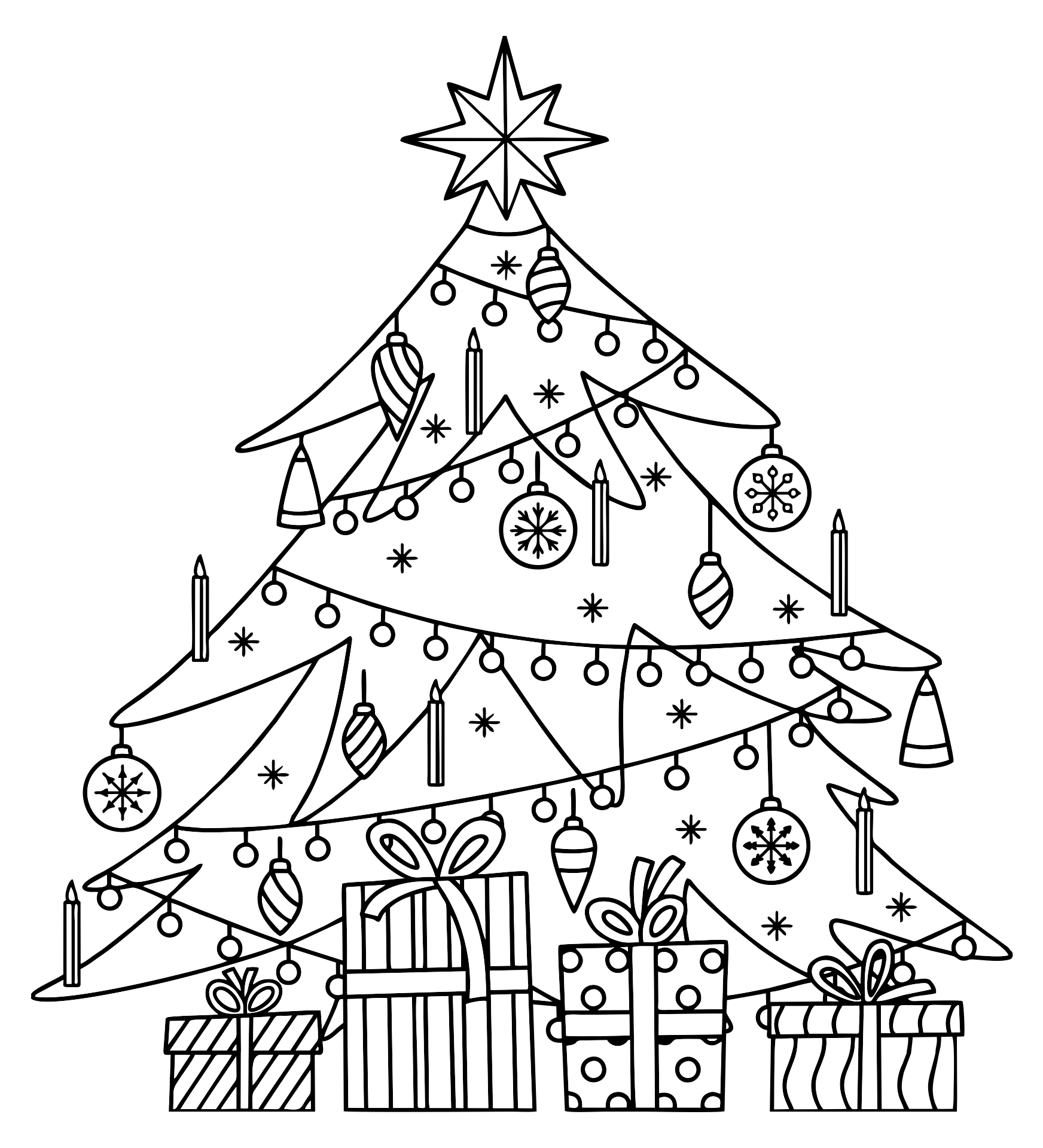 Christmas Coloring Pages Christmas Tree