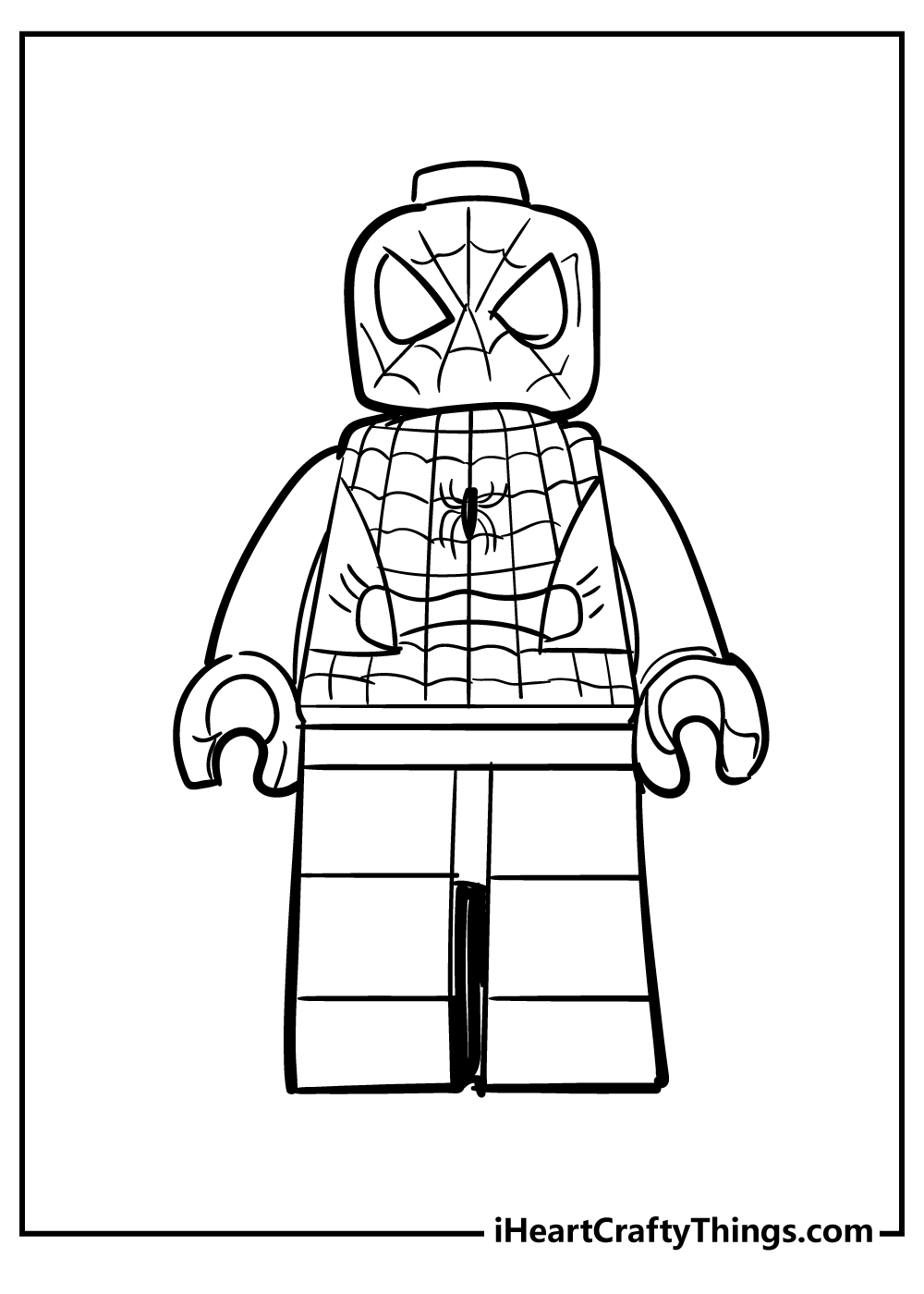 Lego Spiderman Coloring Pages