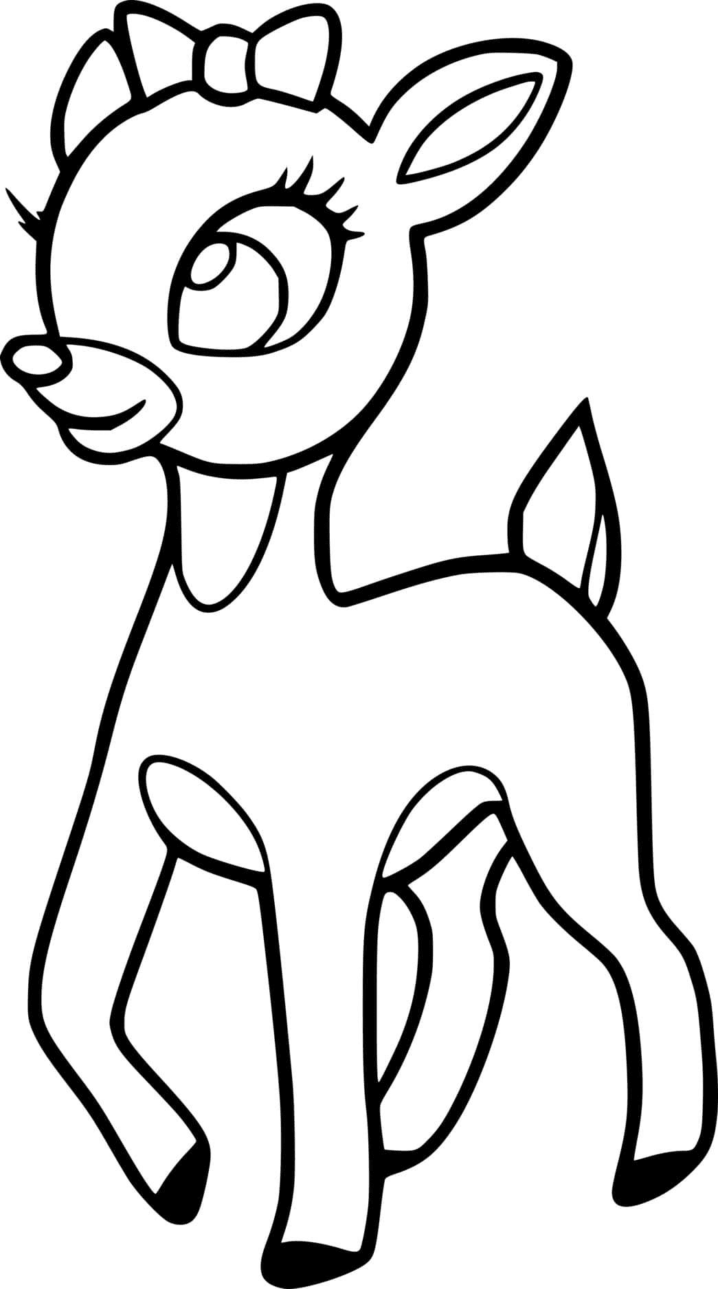 84 Deer Coloring Pages ColoringPagesOnly