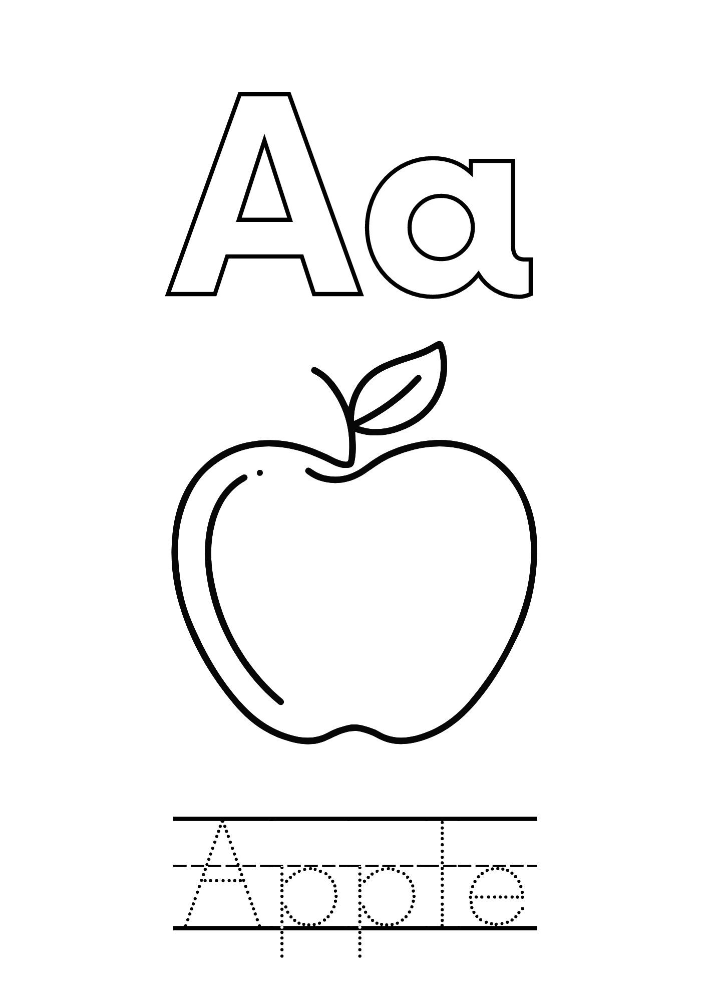 Alphabet Coloring Pages A-Z