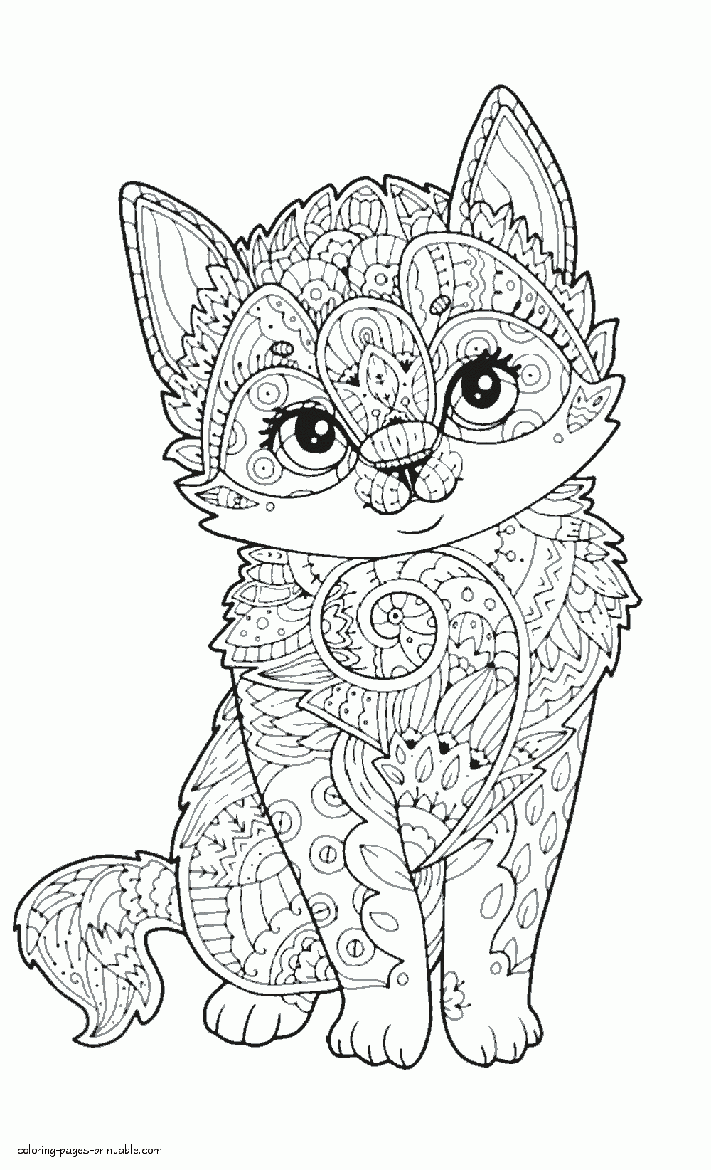 Cute Animal Coloring Pages