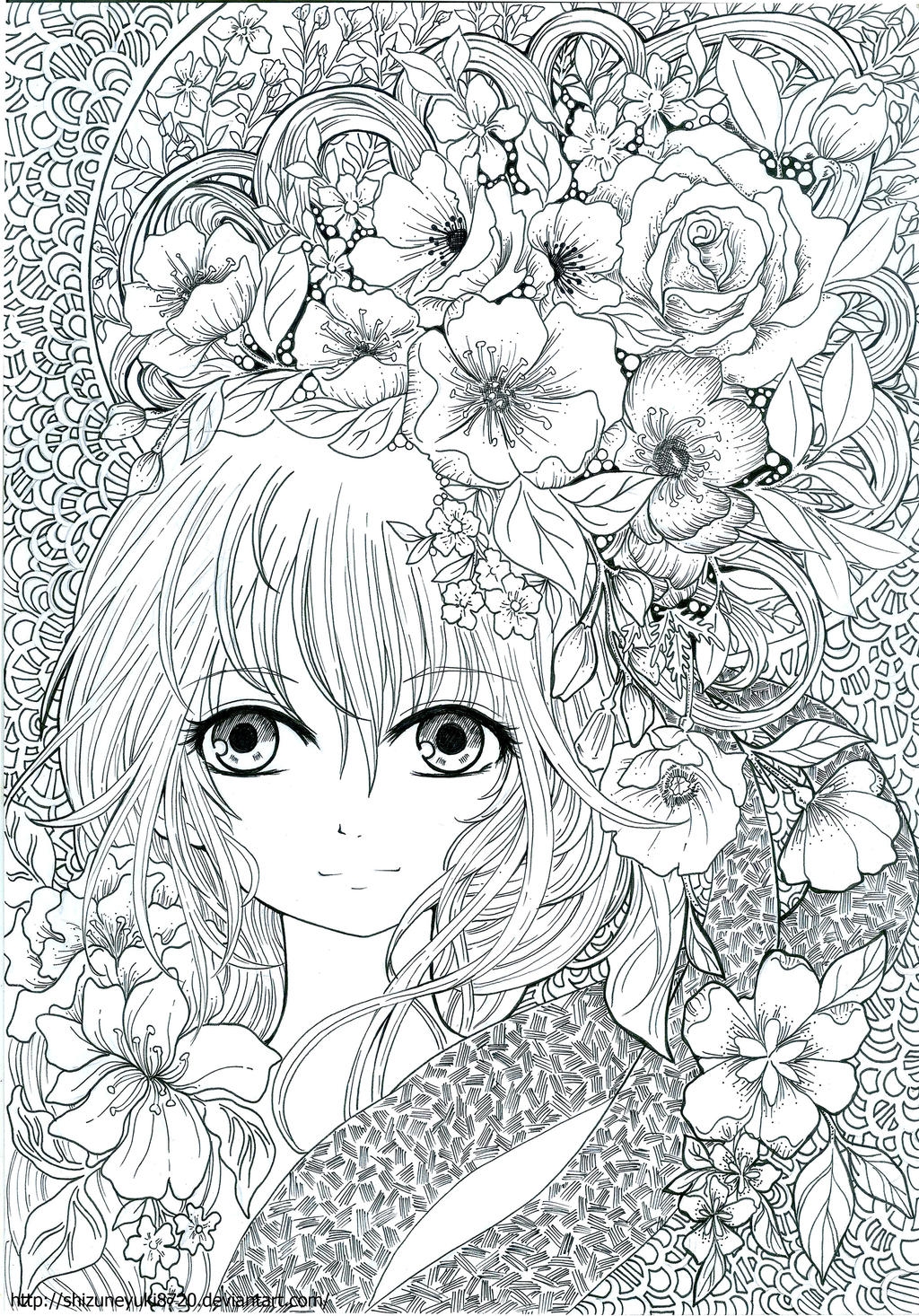 Adult Coloring Book Floral Fantasy Page 20 By Shizuneyuki8720 On DeviantArt