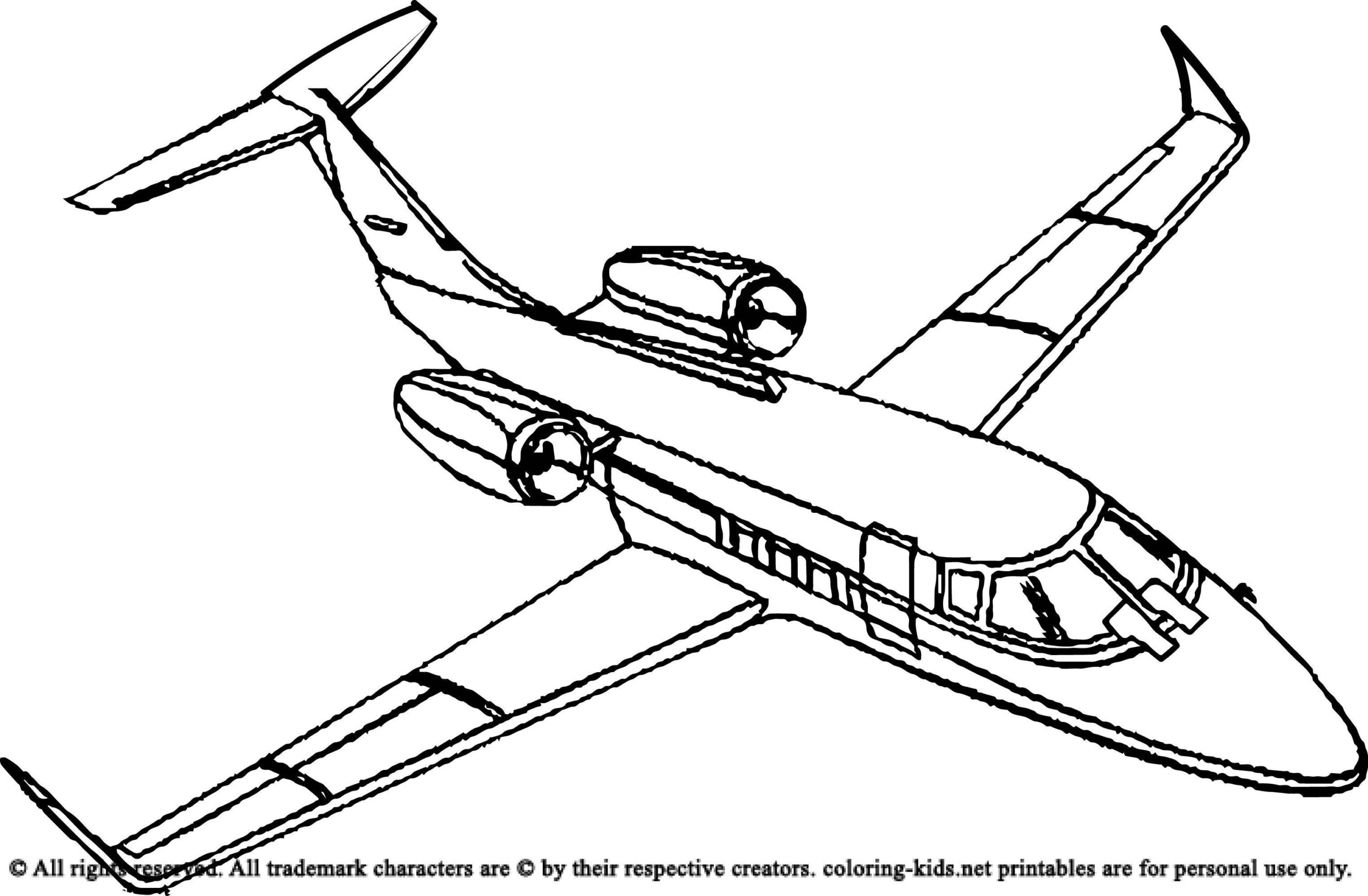 Airplane Coloring Pages