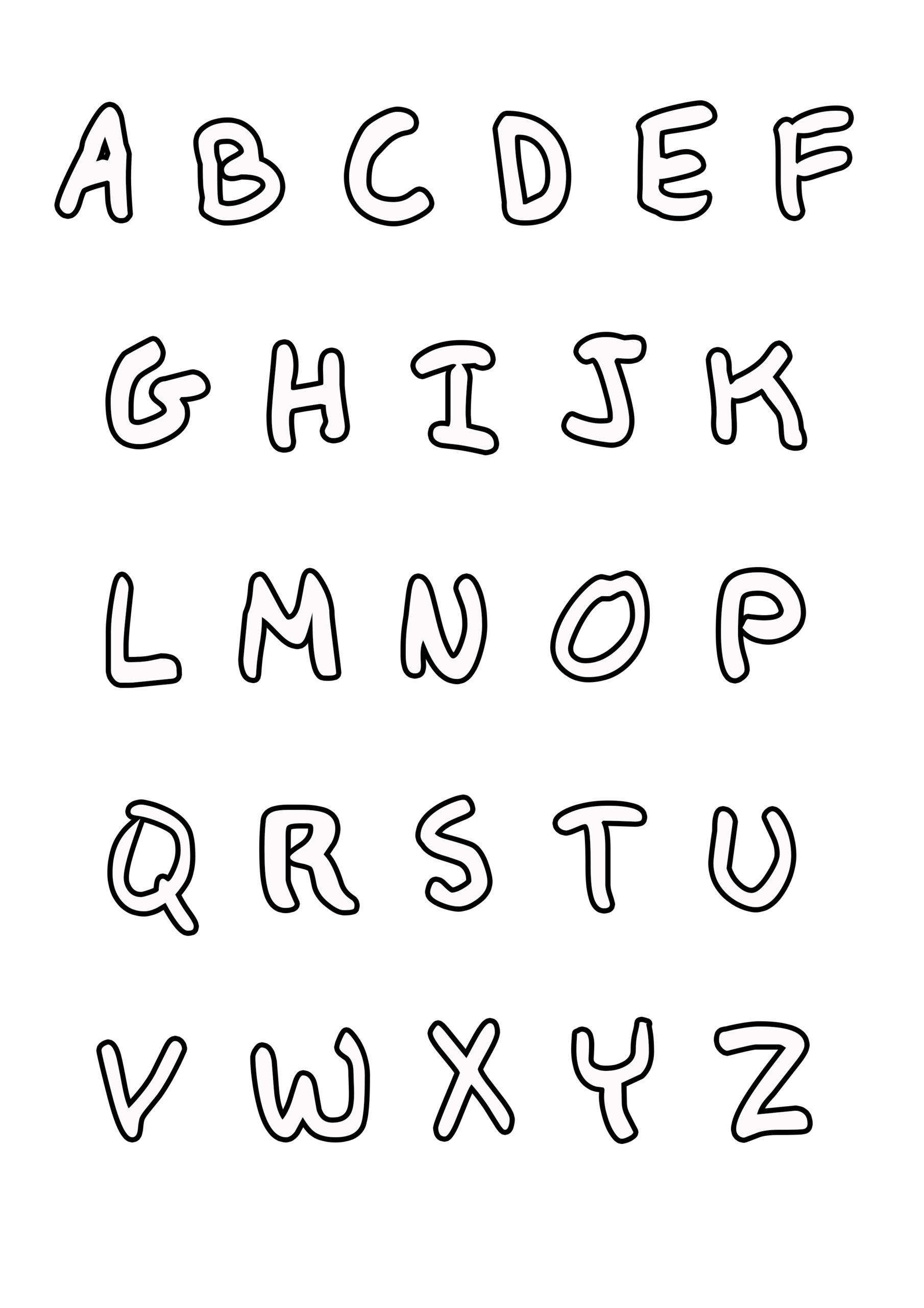 Alphabet To Print From A To Z Alphabet Coloring Pages For Kids