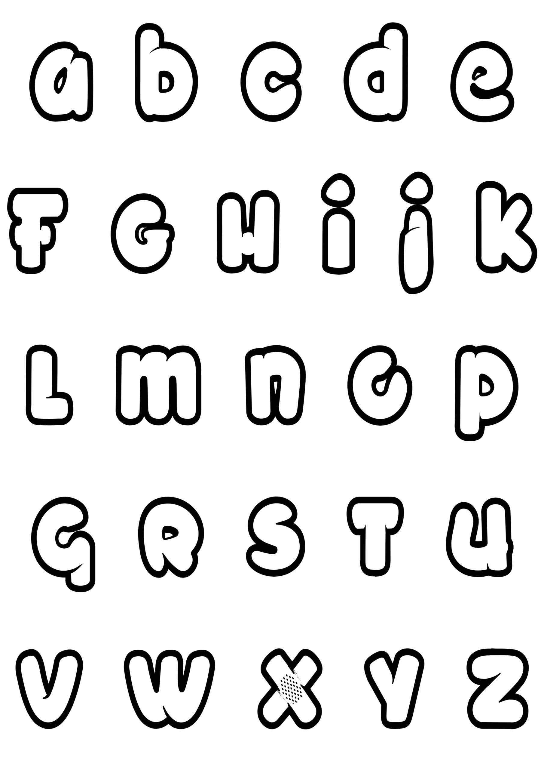 Alphabet To Print From A To Z Alphabet Kids Coloring Pages Page Page 2