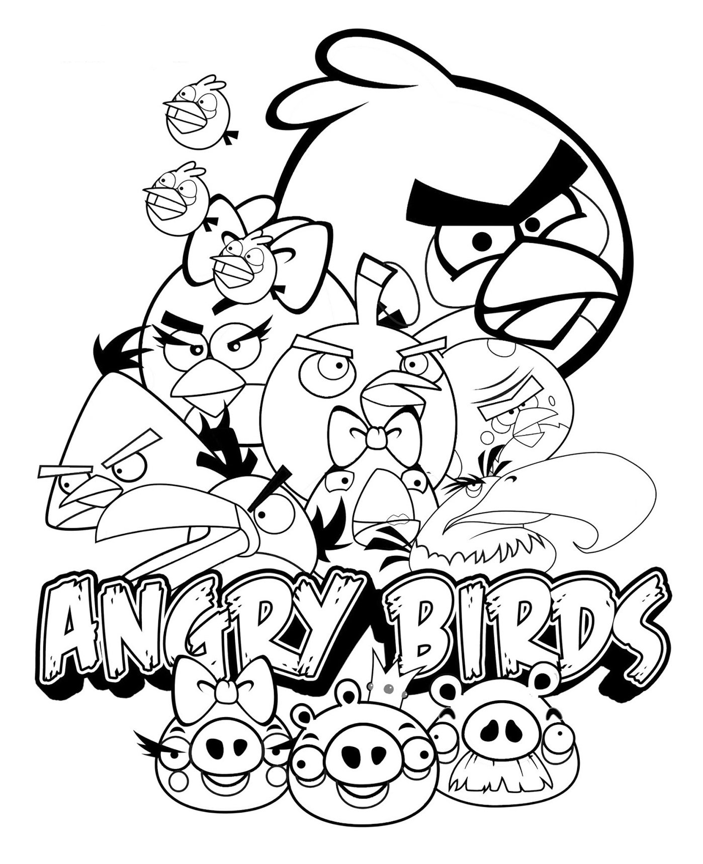 Angry Birds Coloring Page For Kids Angry Birds Coloring Pages For Kids