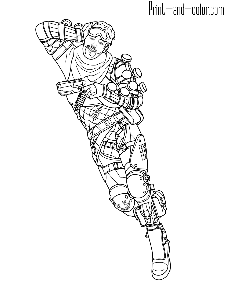 Apex Legends Coloring Pages Print And Color