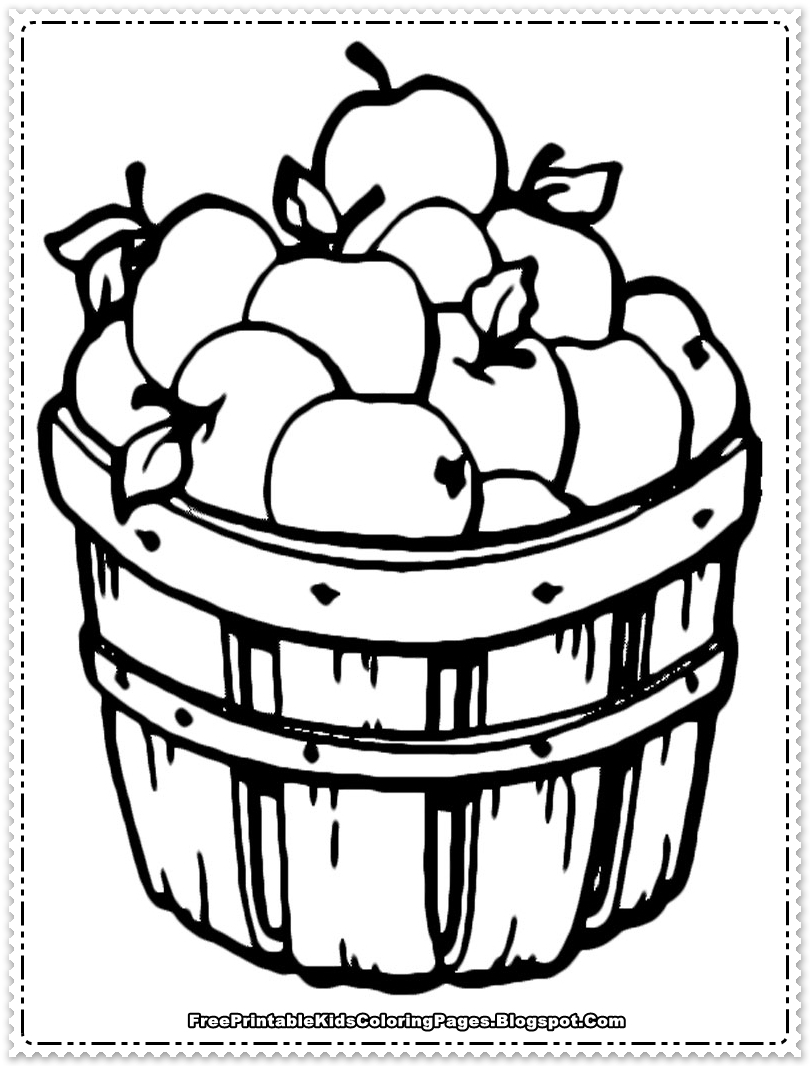 Apples Coloring Pages Free Printable