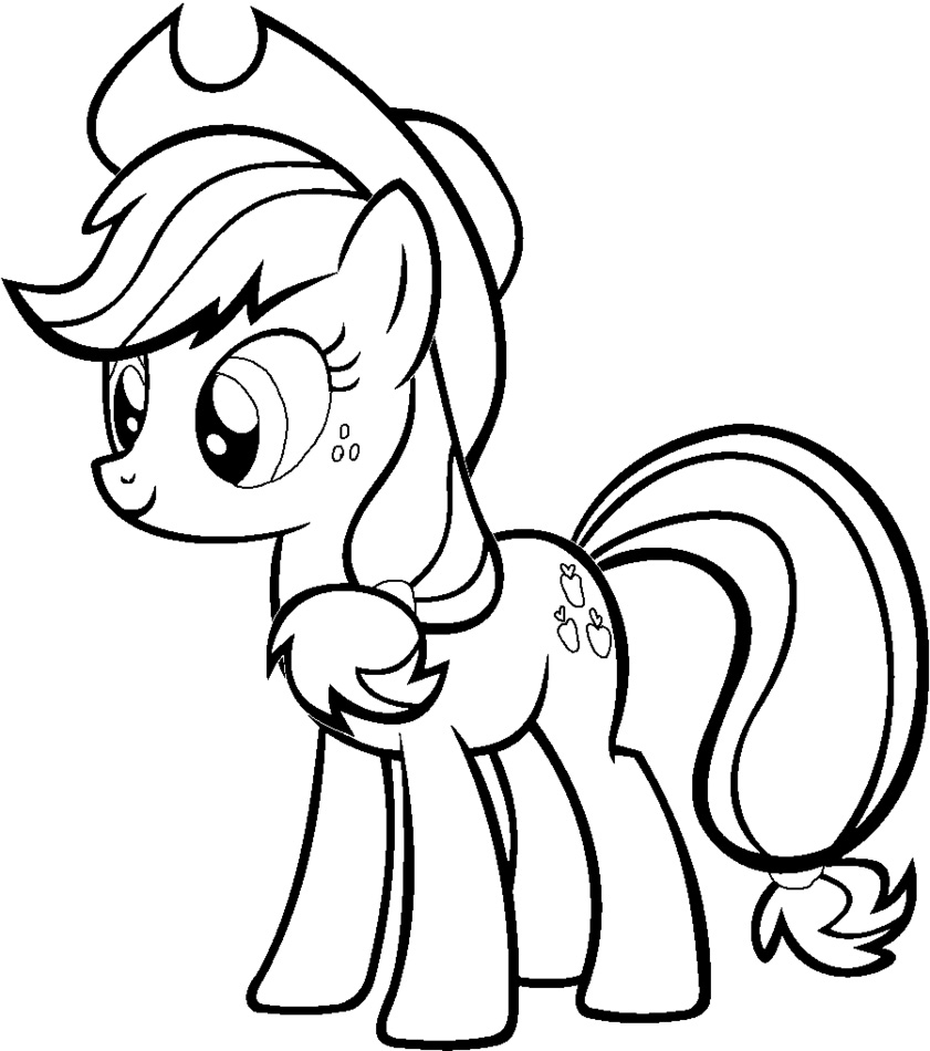 Applejack Coloring Pages Best Coloring Pages For Kids