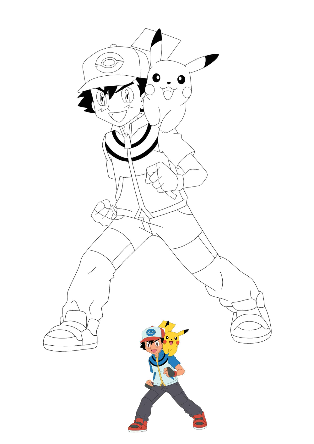 Ash And Pikachu Coloring Pages 2 Free Coloring Sheets 2020 Super Hero Coloring Sheets
