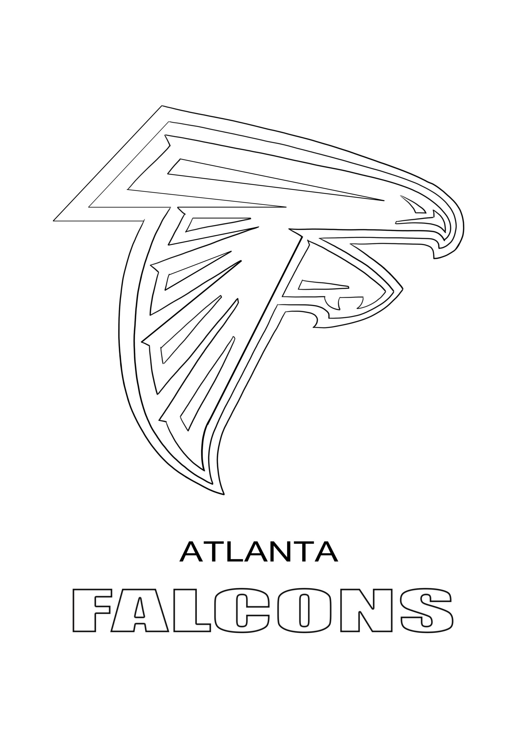 Atlanta Falcons Printable Coloring Pages