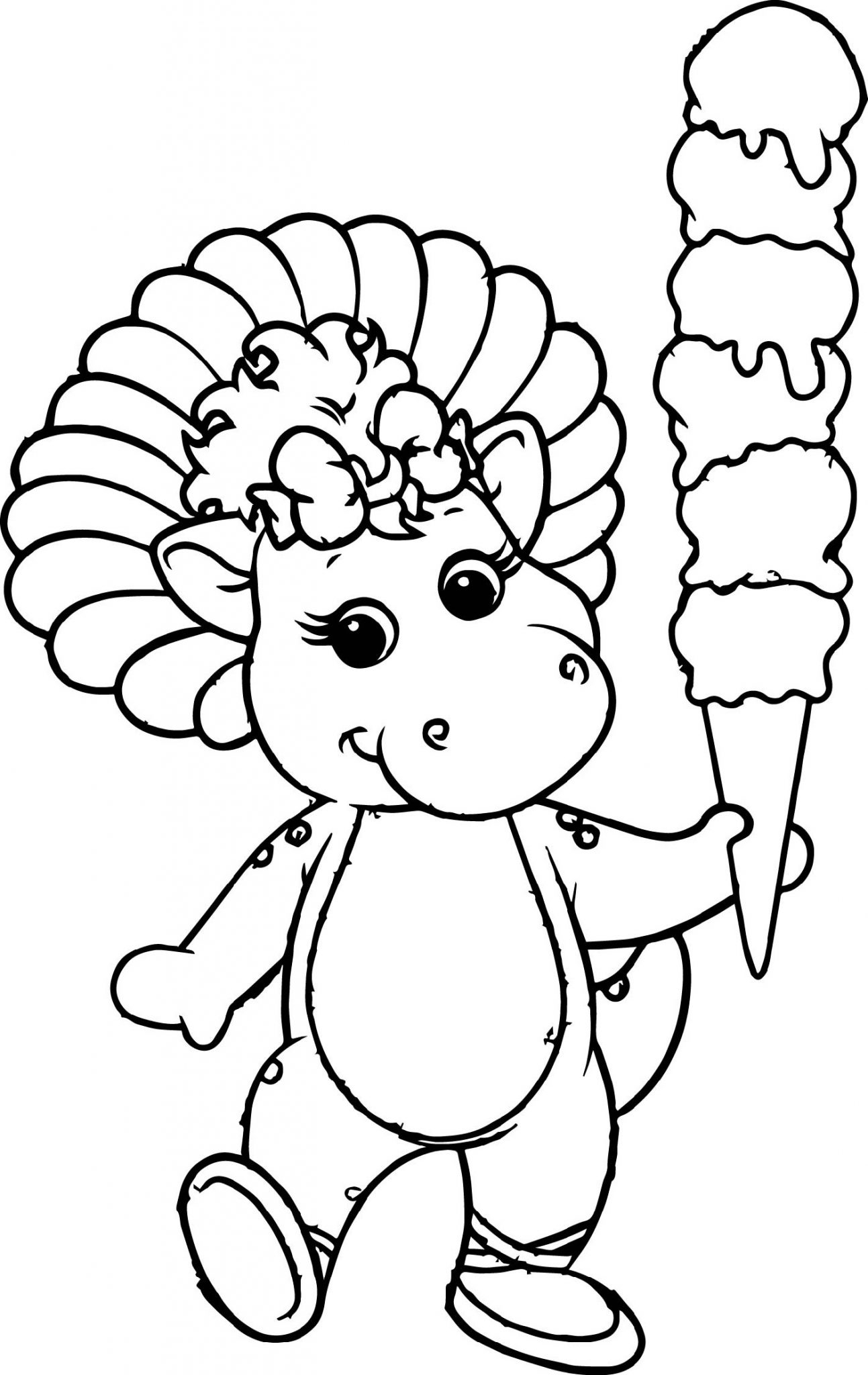 Barney Coloring Pages Printable 101 Coloring