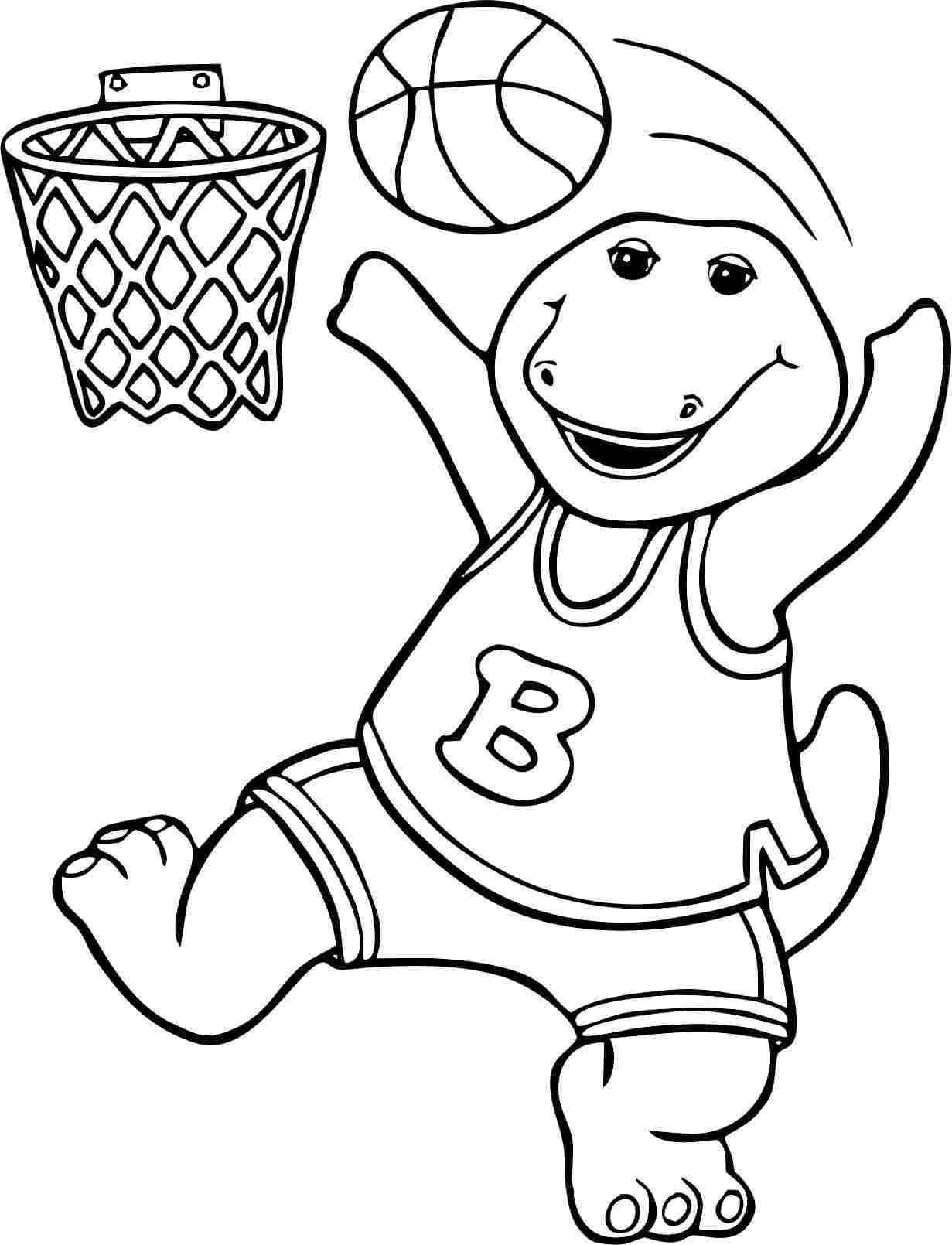 Barney Coloring Pages To Download And Print For Free