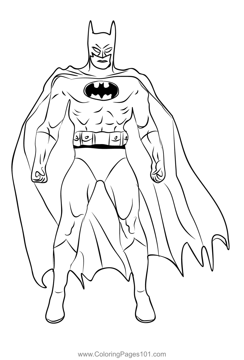 Batman 1 Coloring Page For Kids Free Batman Printable Coloring Pages Online For Kids