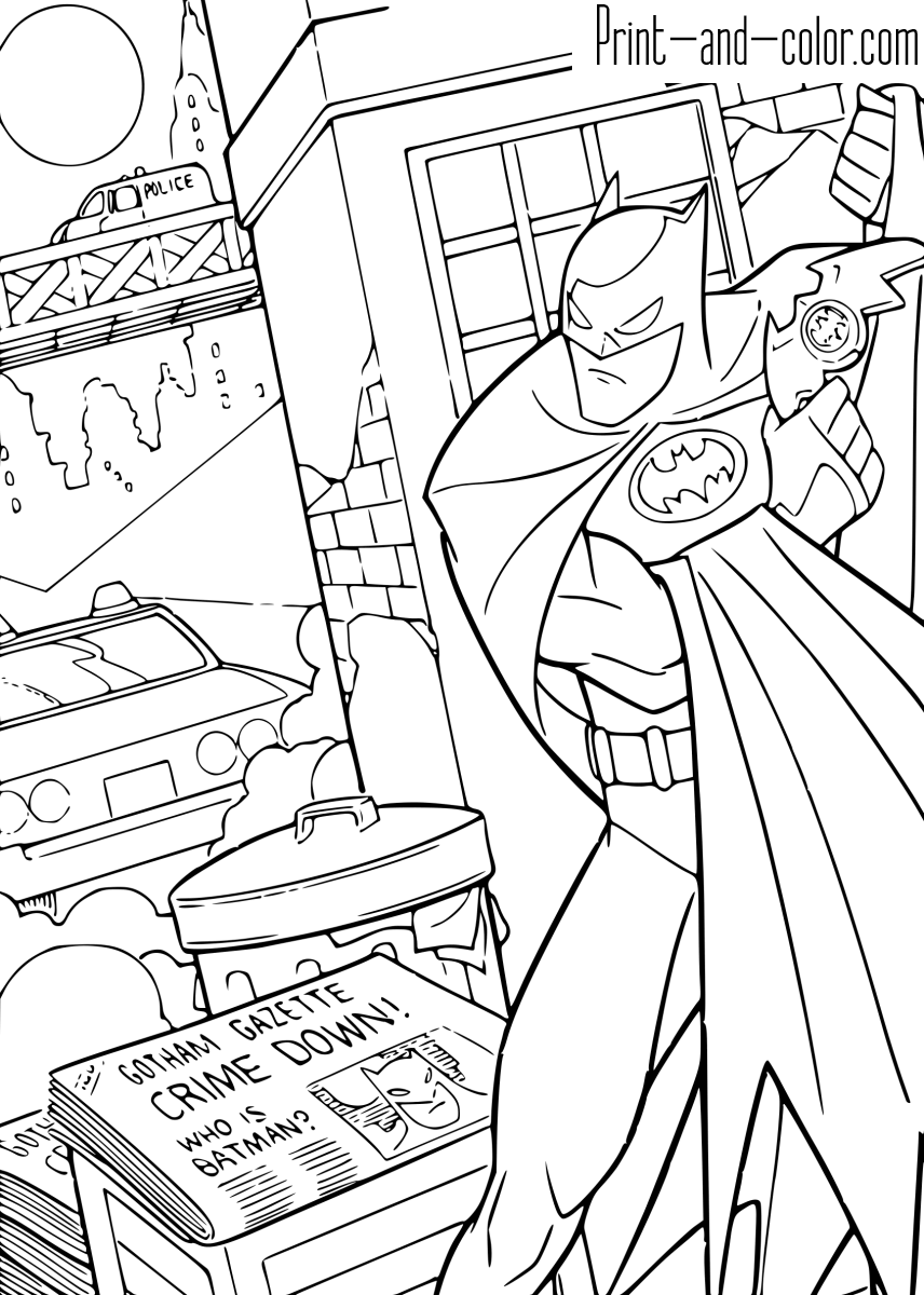 Batman Coloring Pages Print And Color