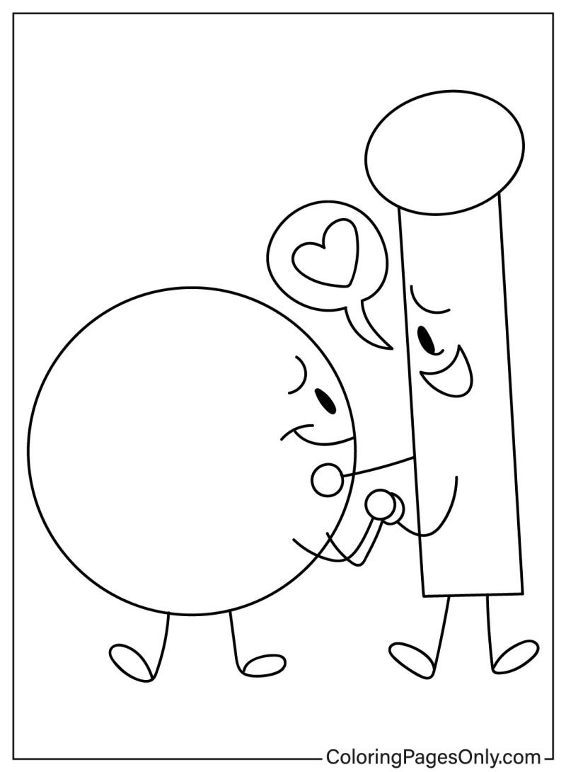 BFDI Coloring Pages Printable For Free Download