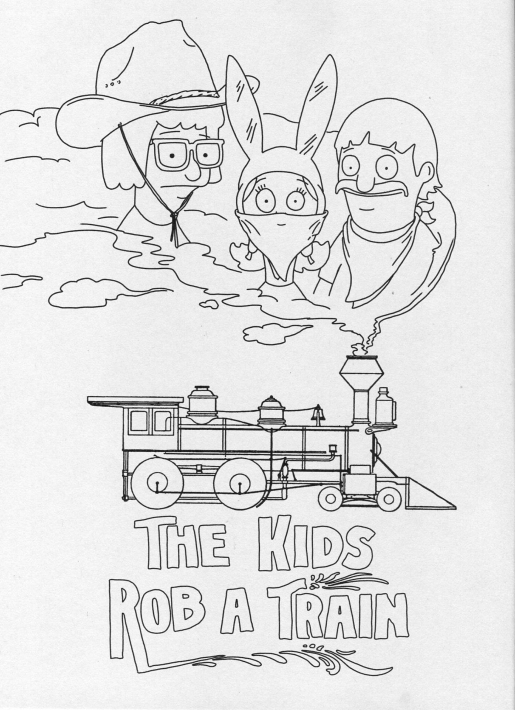 Bobs Burgers Coloring Pages Coloring Pages