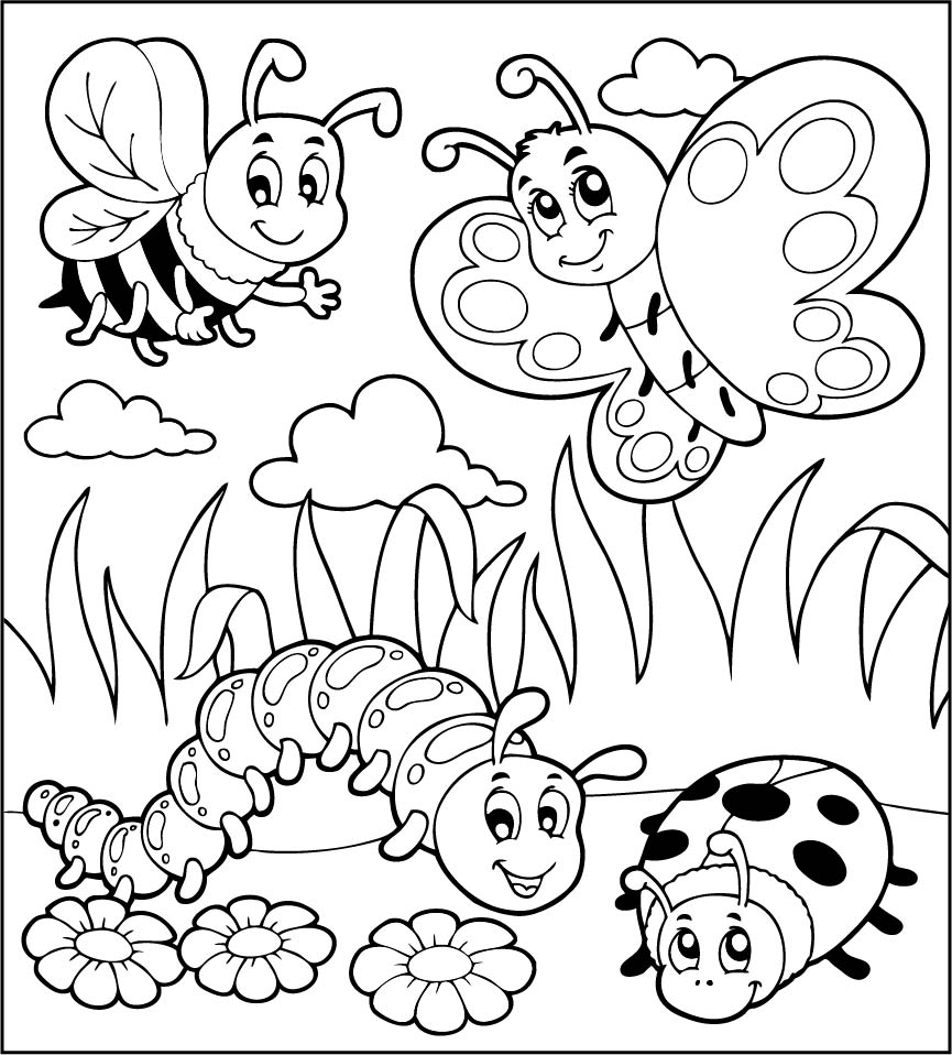 Bugs Online Coloring Page HiColoring